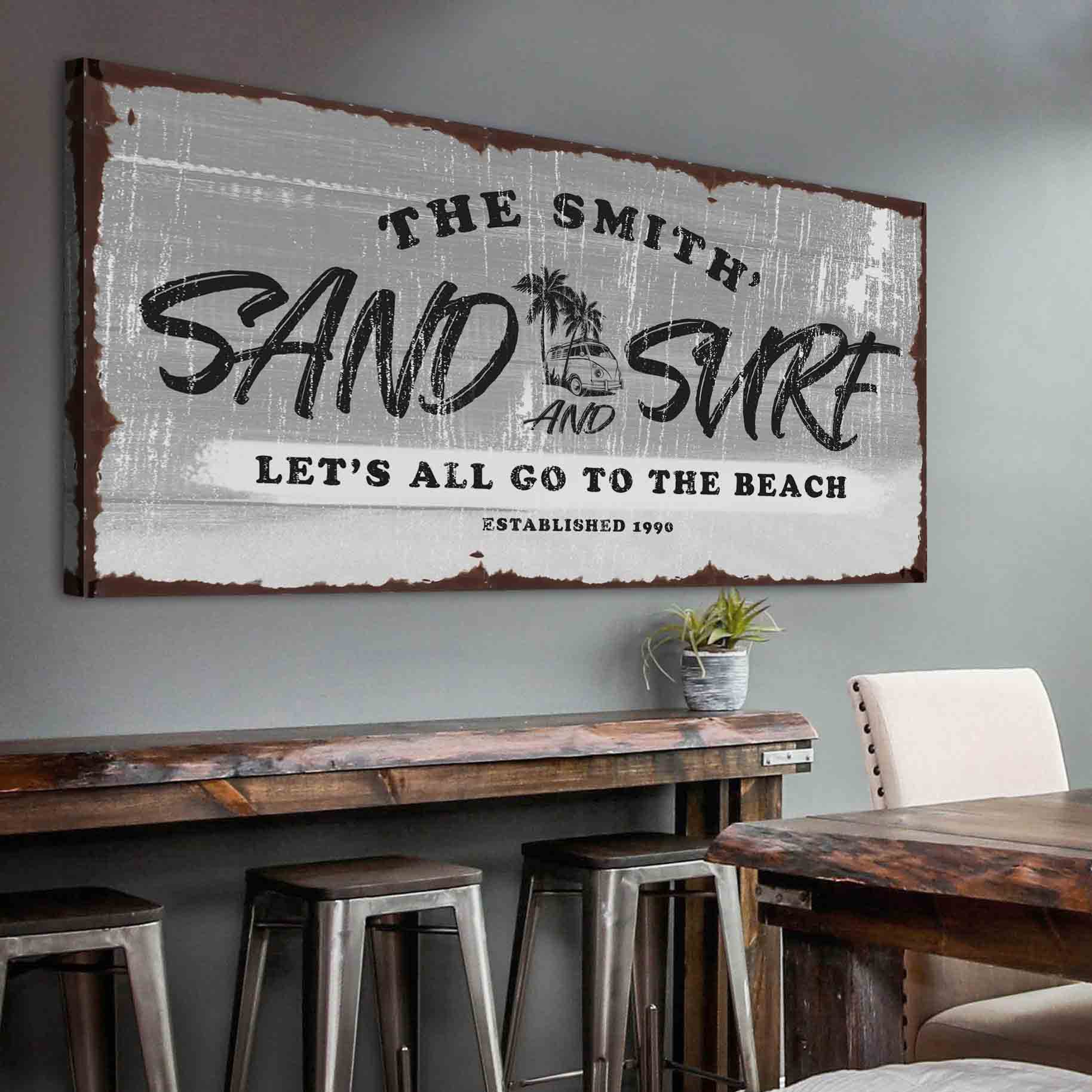 Sand and Surf Sign VI on sale at MyriadMart