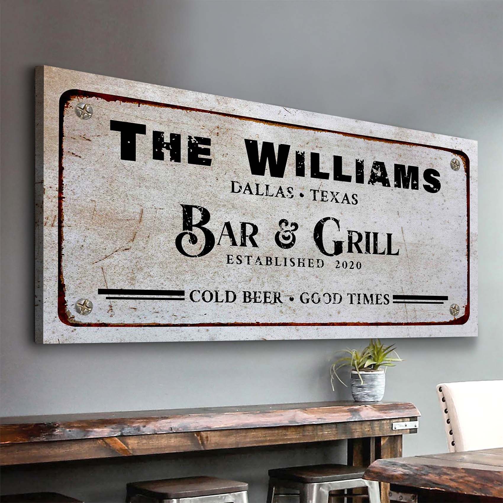 Bar and Grill Sign VII on sale at MyriadMart
