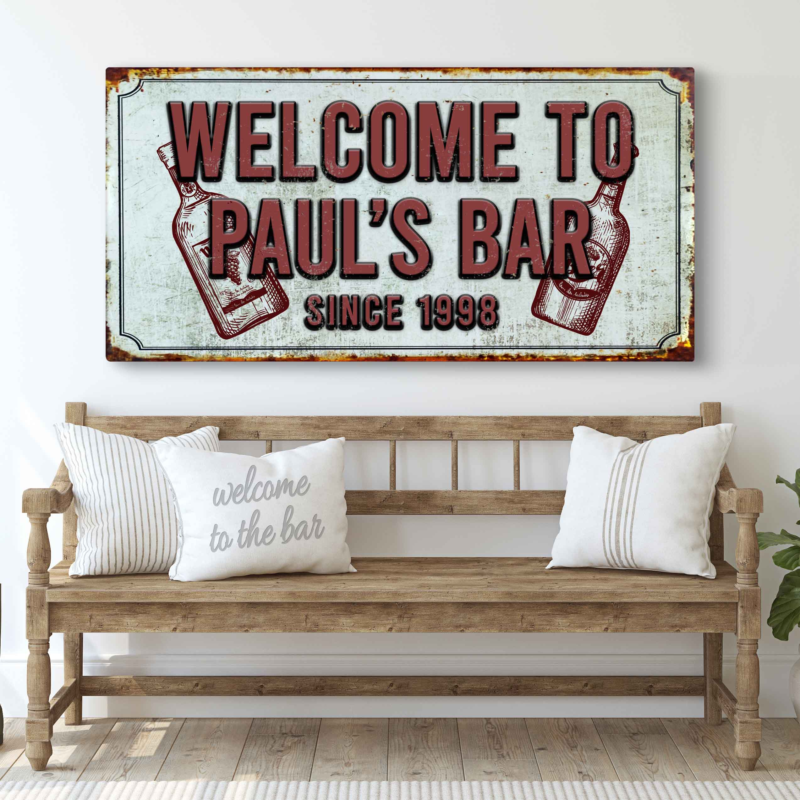Bar Sign III on sale at MyriadMart