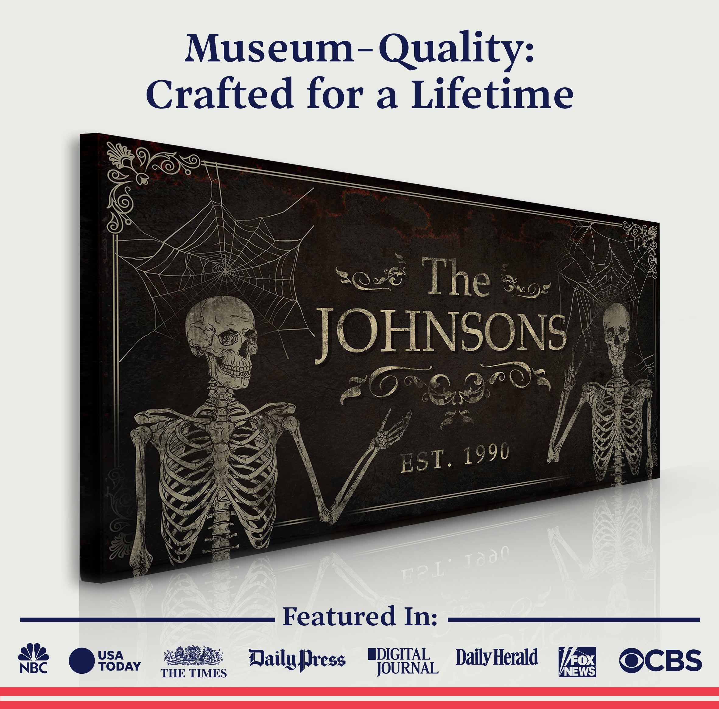 Gothic Family Sign II on sale at MyriadMart