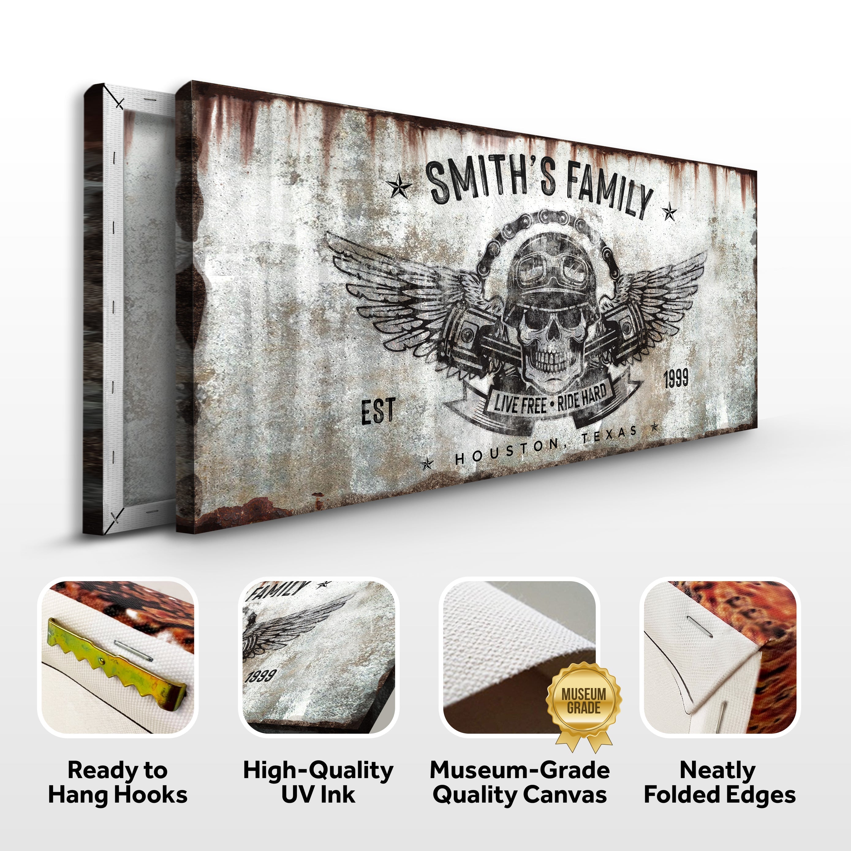 Live Free Ride Hard Sign on sale at MyriadMart