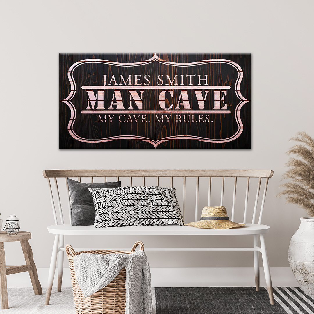 My Cave My Rules Sign on sale at MyriadMart