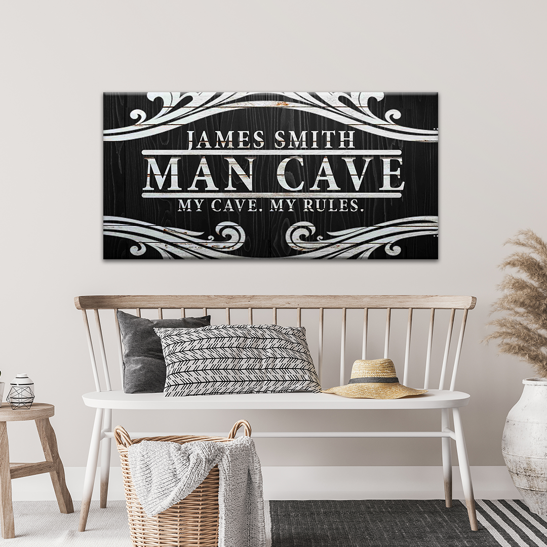 My Cave My Rules Sign on sale at MyriadMart