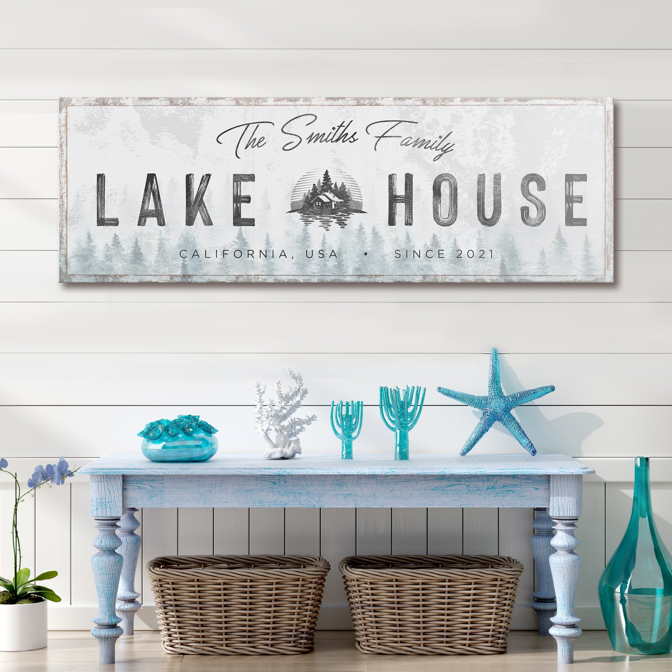Family Lake House Sign II on sale at MyriadMart