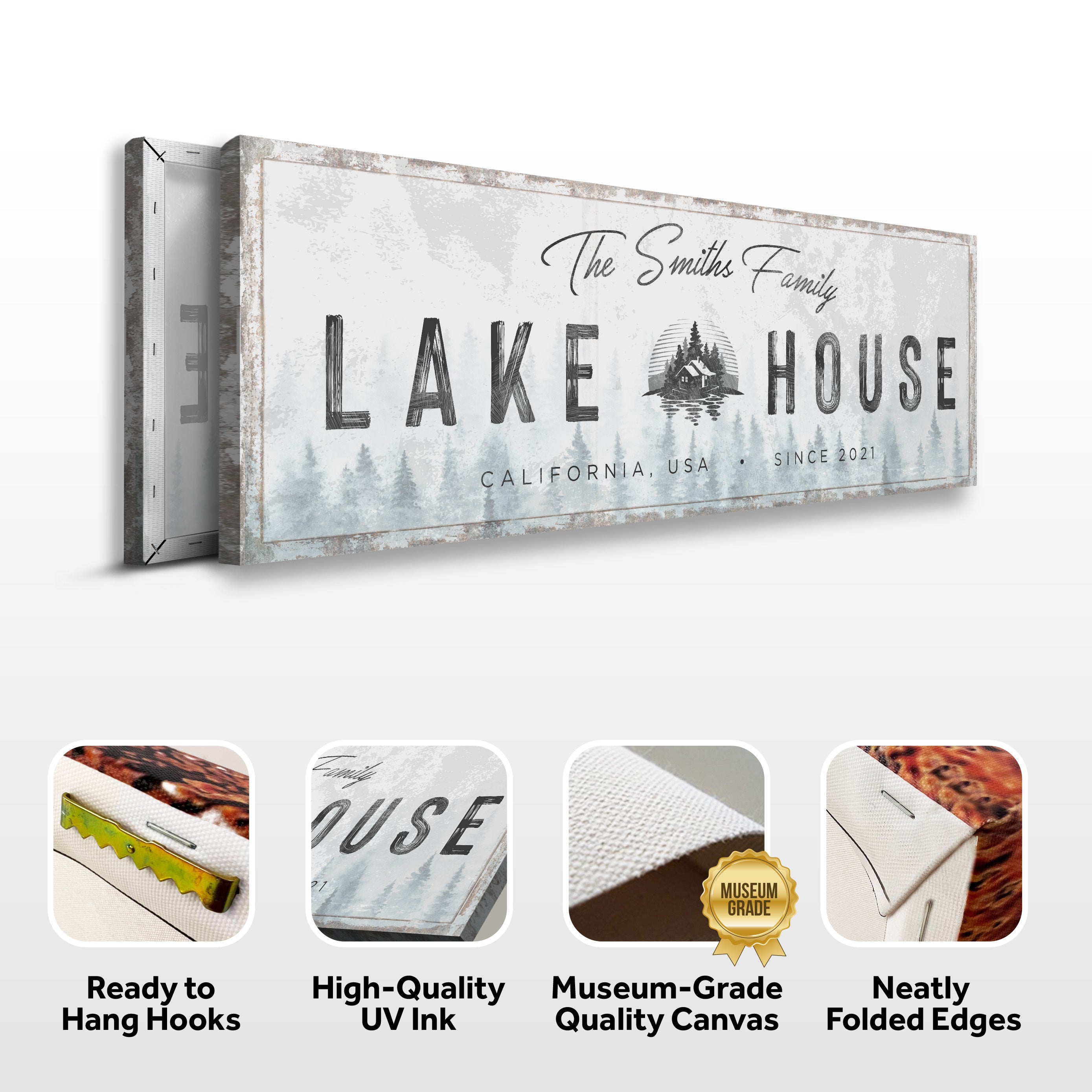 Family Lake House Sign II on sale at MyriadMart