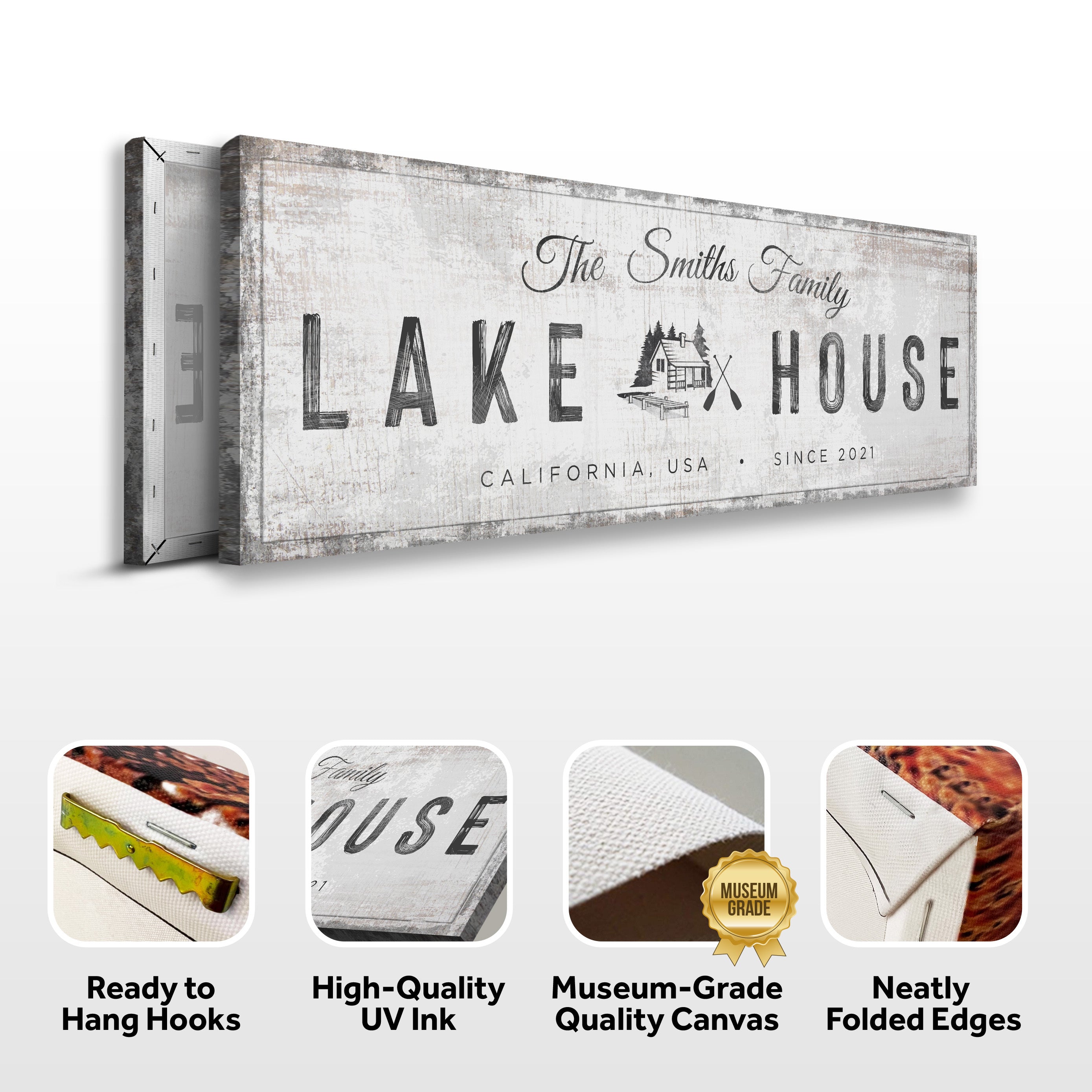 Lake House Cabin Sign on sale at MyriadMart