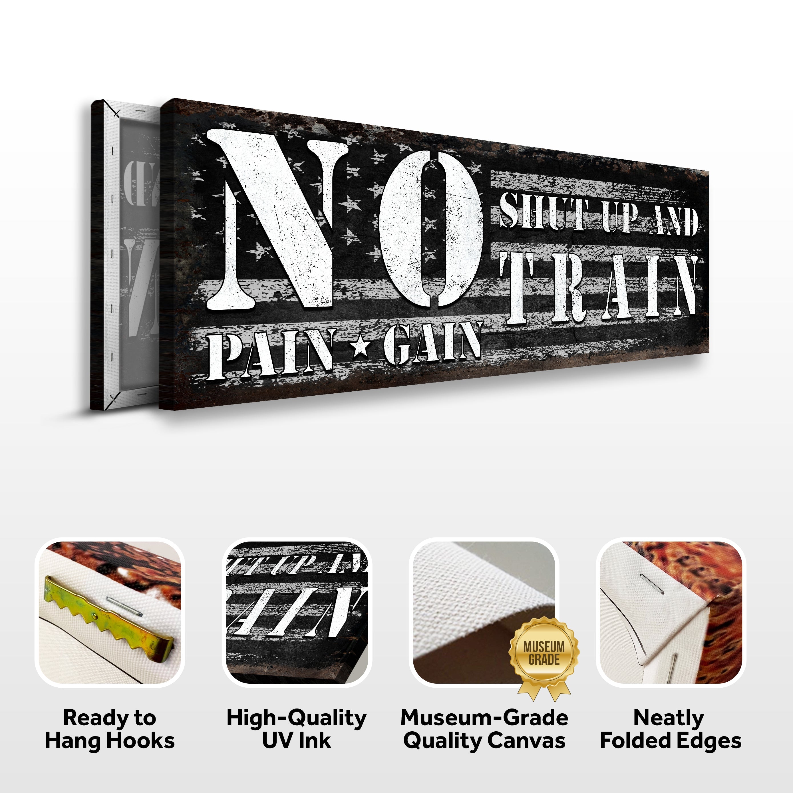 No Pain No Gain Sign on sale at MyriadMart