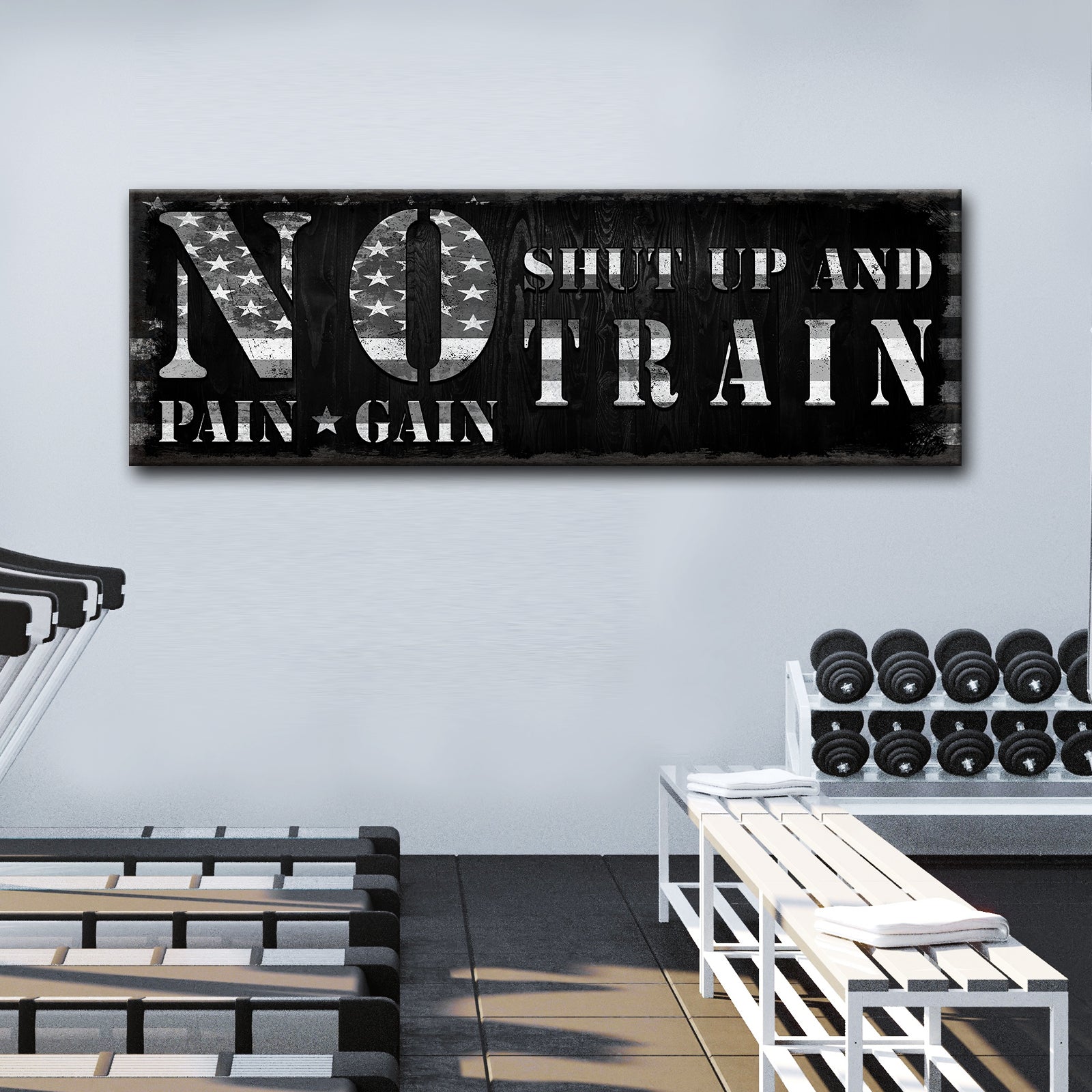 No Pain No Gain Sign on sale at MyriadMart