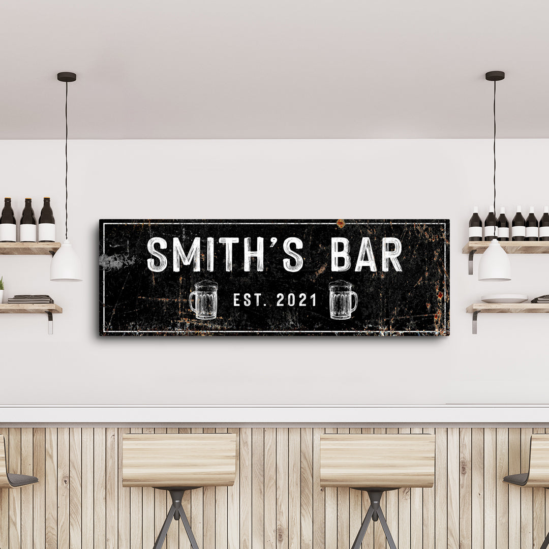 Family Bar Rustic Sign on sale at MyriadMart