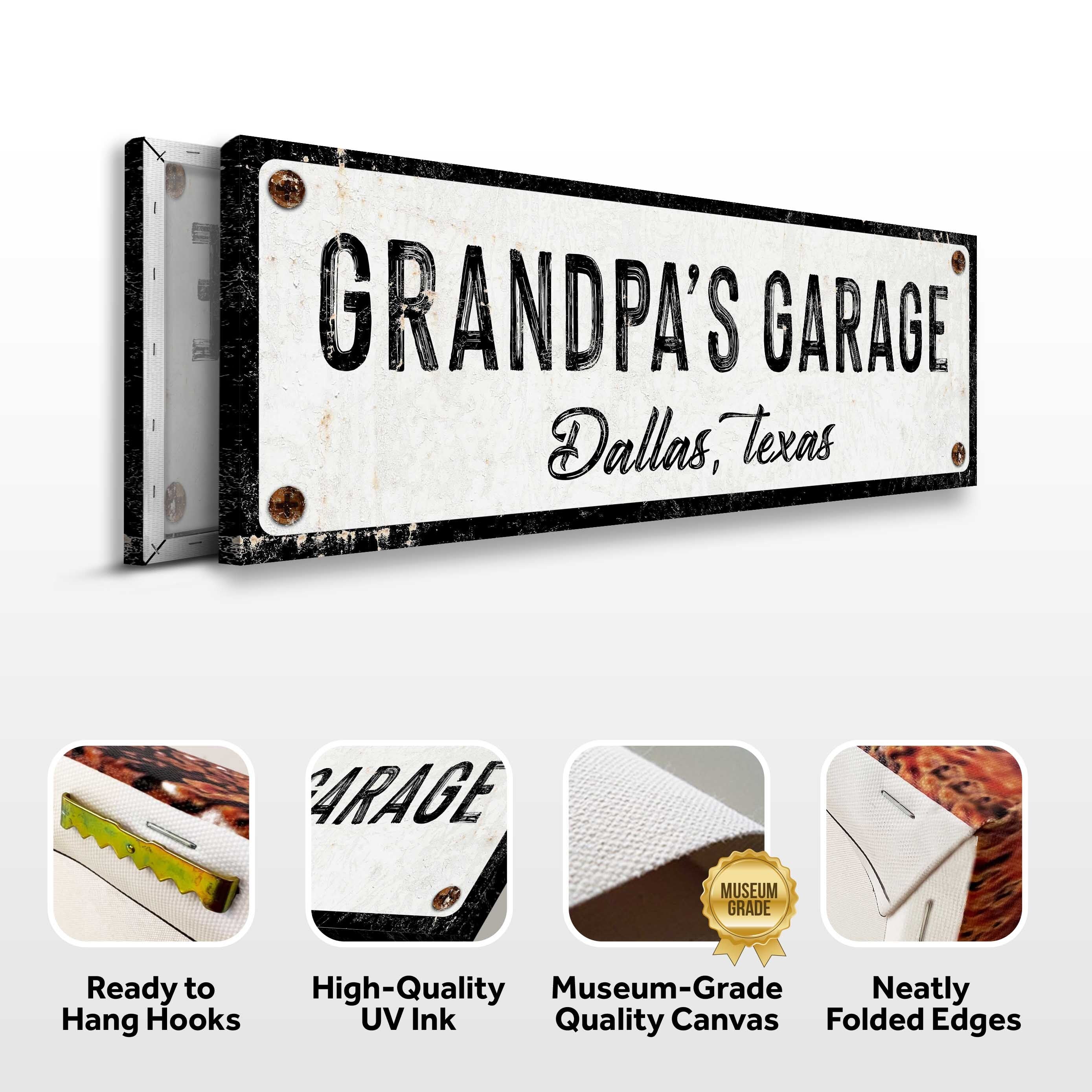 Grandpa's Garage Sign on sale at MyriadMart