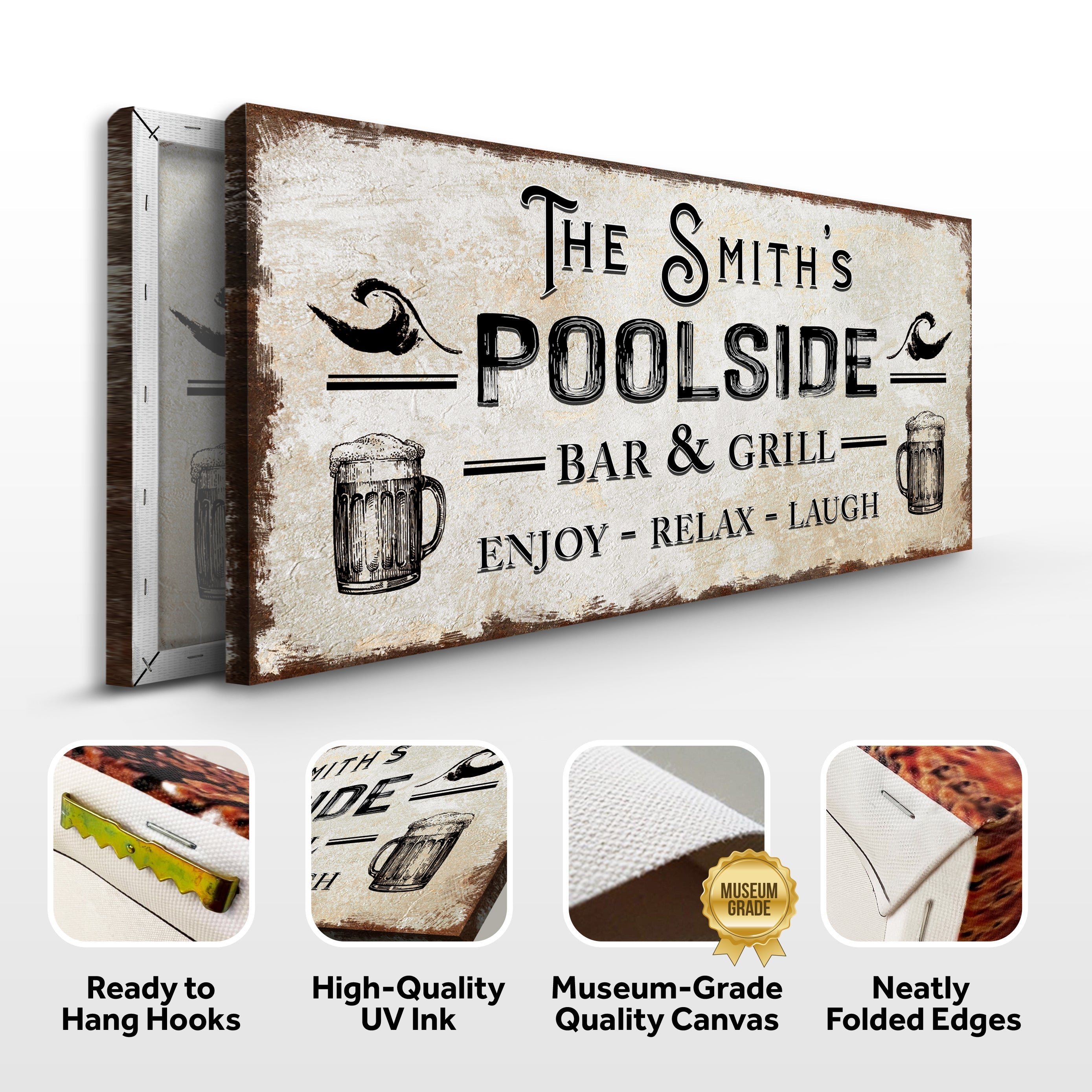 Personalized Poolside Bar And Grill Sign on sale at MyriadMart