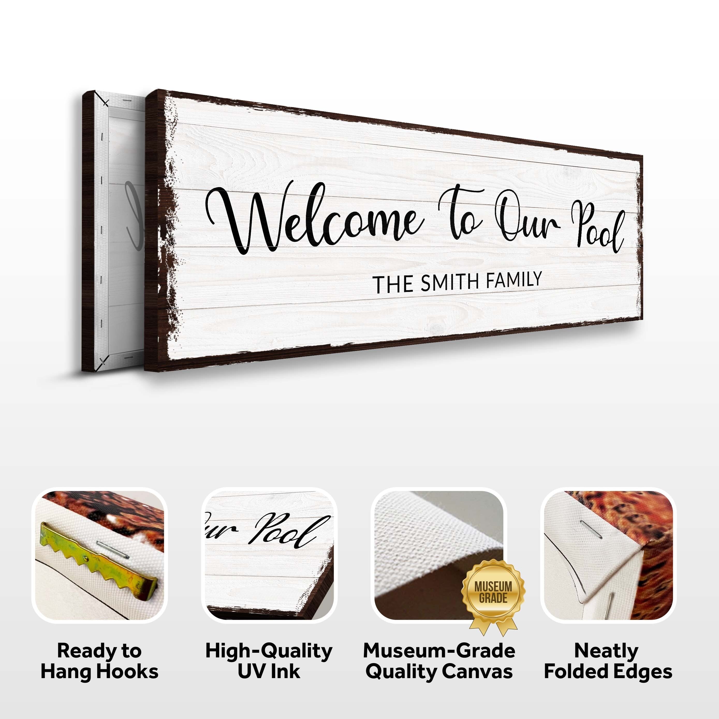 Welcome To Our Pool Sign on sale at MyriadMart