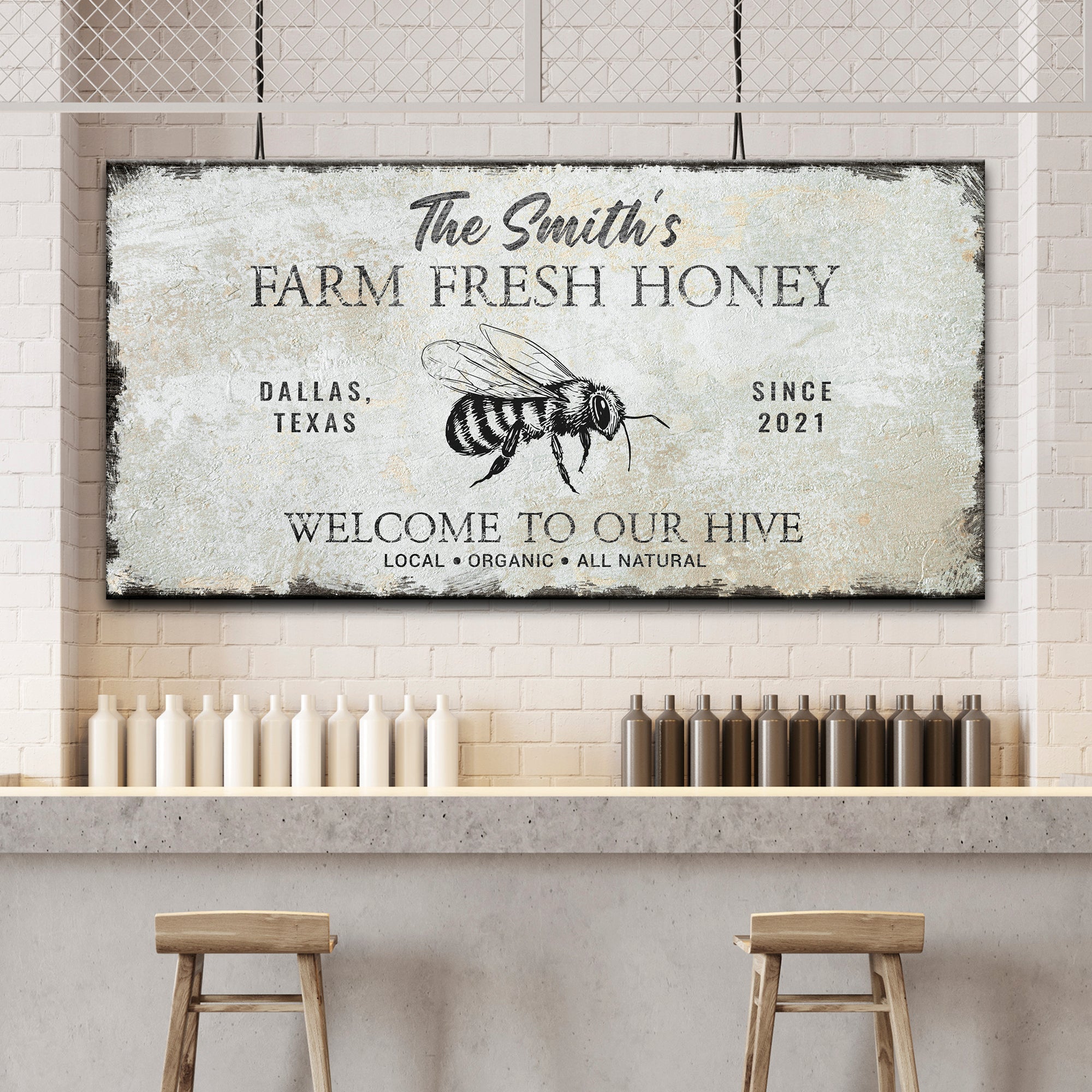 Family Farm Fresh Honey Sign on sale at MyriadMart