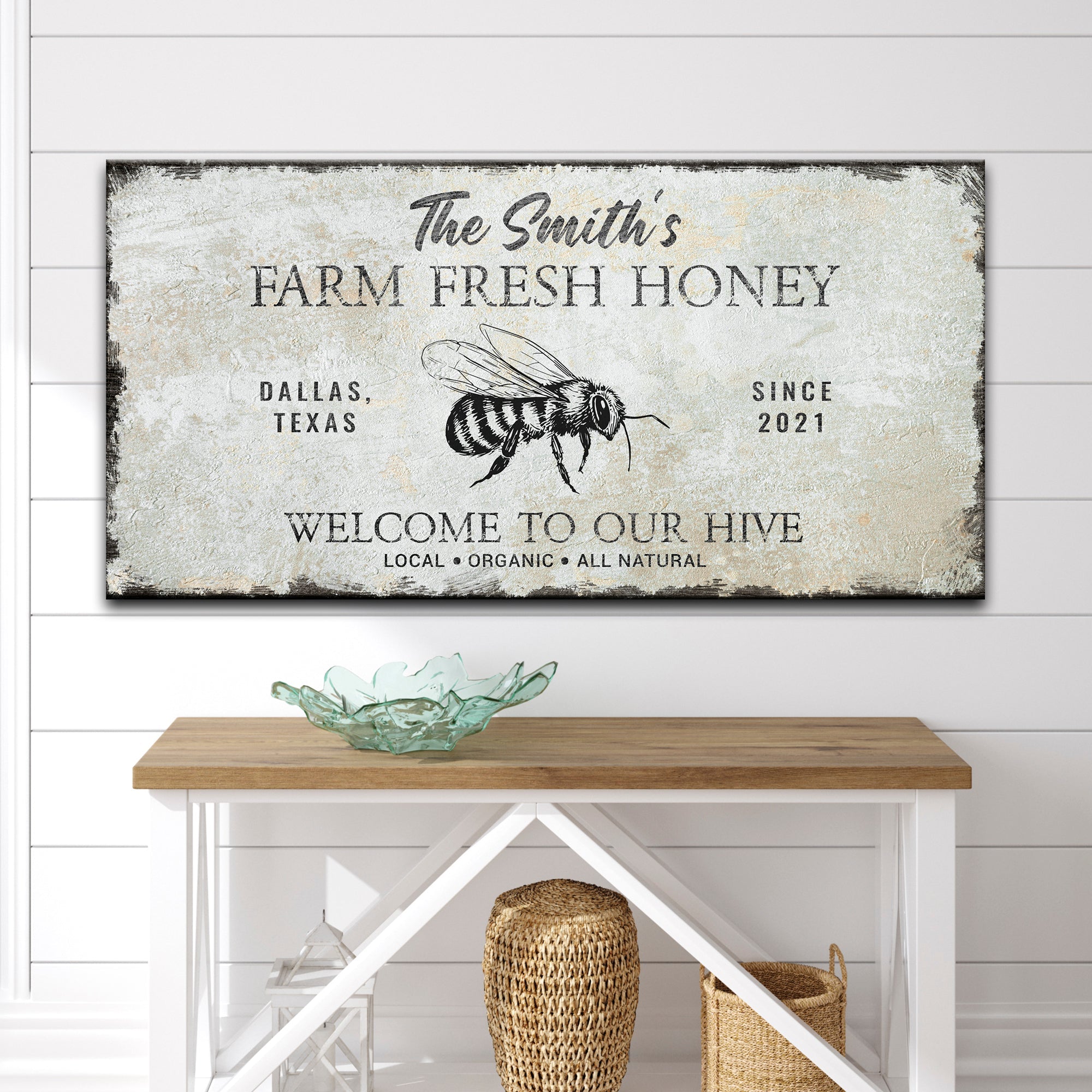 Family Farm Fresh Honey Sign on sale at MyriadMart