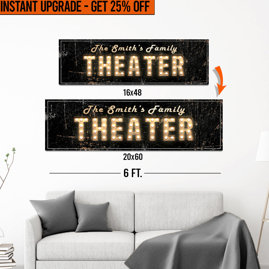 Upgrade Your 16x48 Inches 'Theater' Style 3 Canvas To 20x60 Inches on sale at MyriadMart