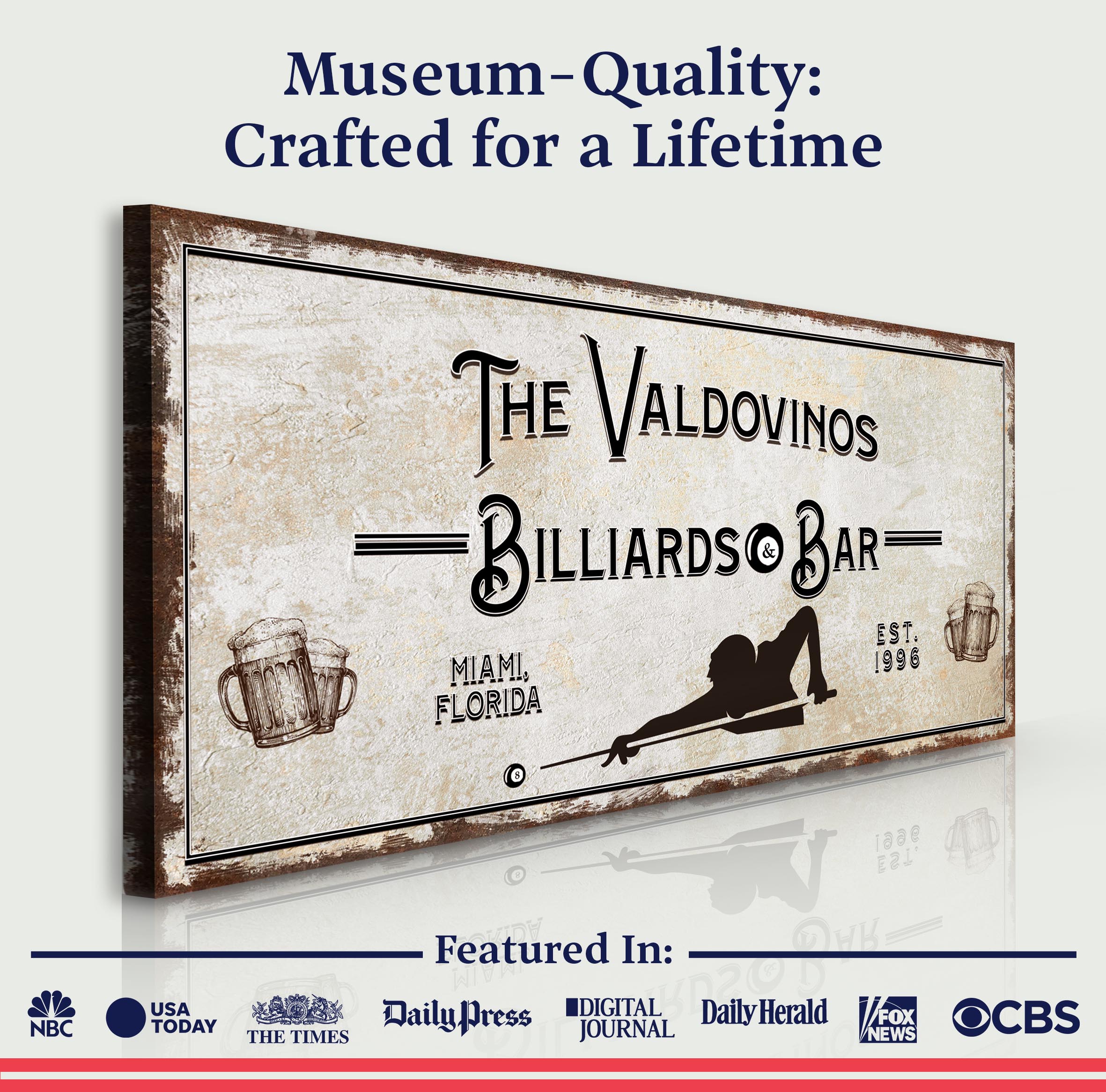 Billiards And Bar Sign II on sale at MyriadMart