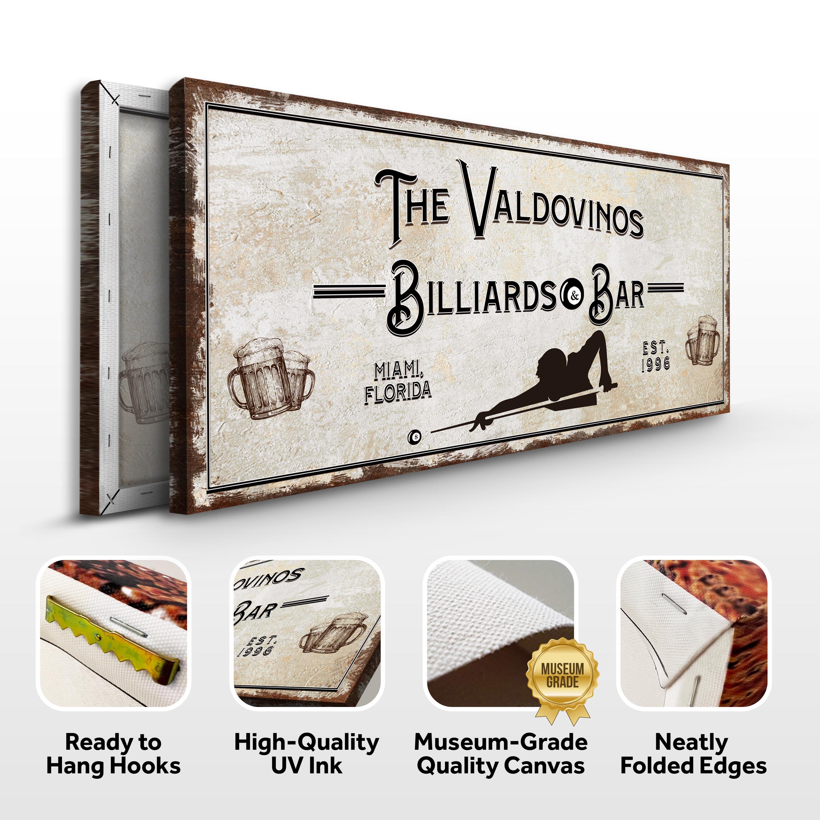 Billiards And Bar Sign II on sale at MyriadMart