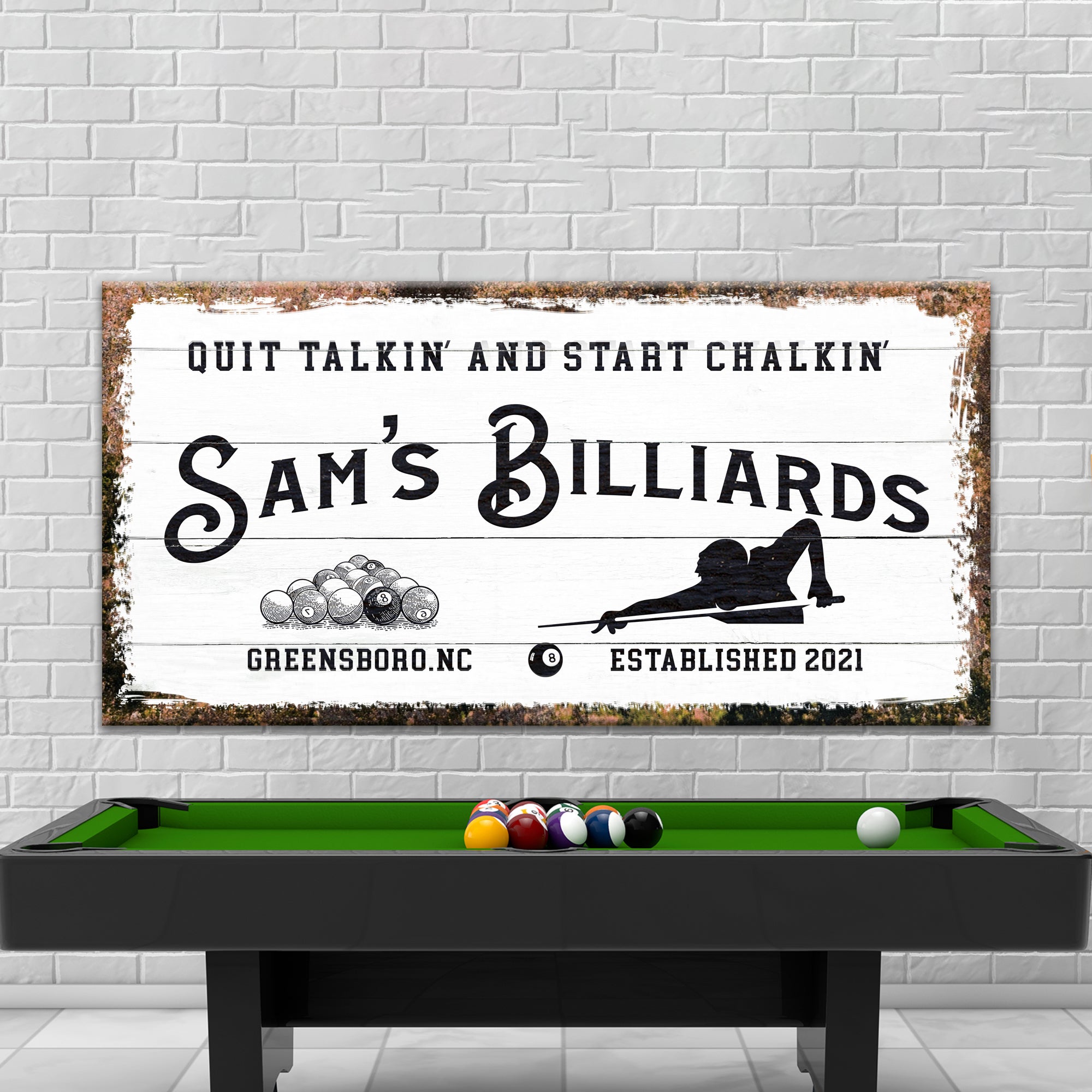 Billiards Room Sign II on sale at MyriadMart