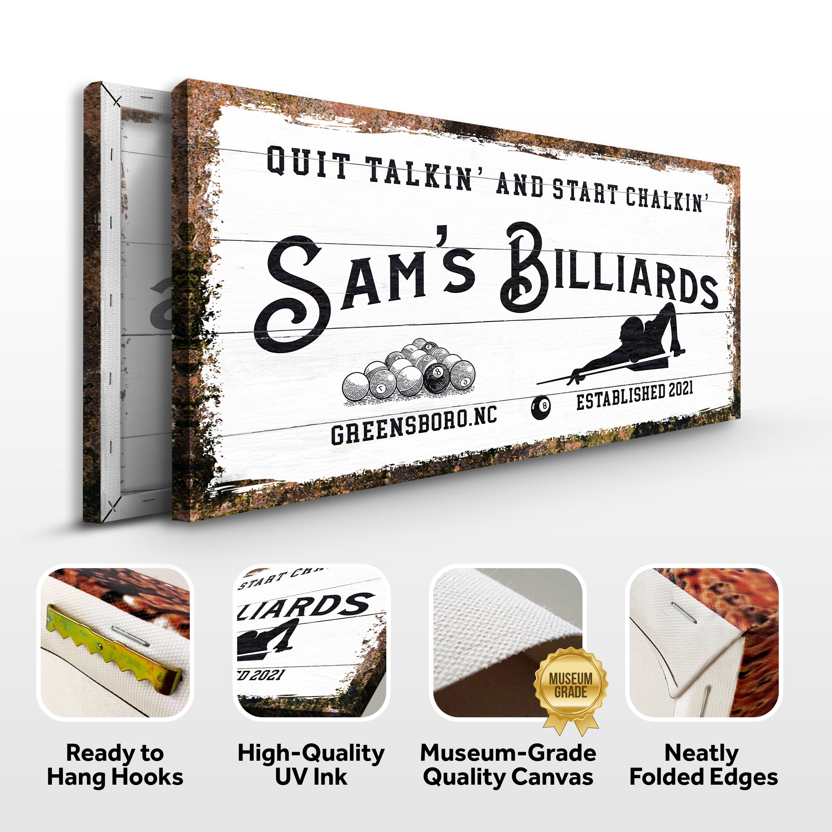 Billiards Room Sign II on sale at MyriadMart