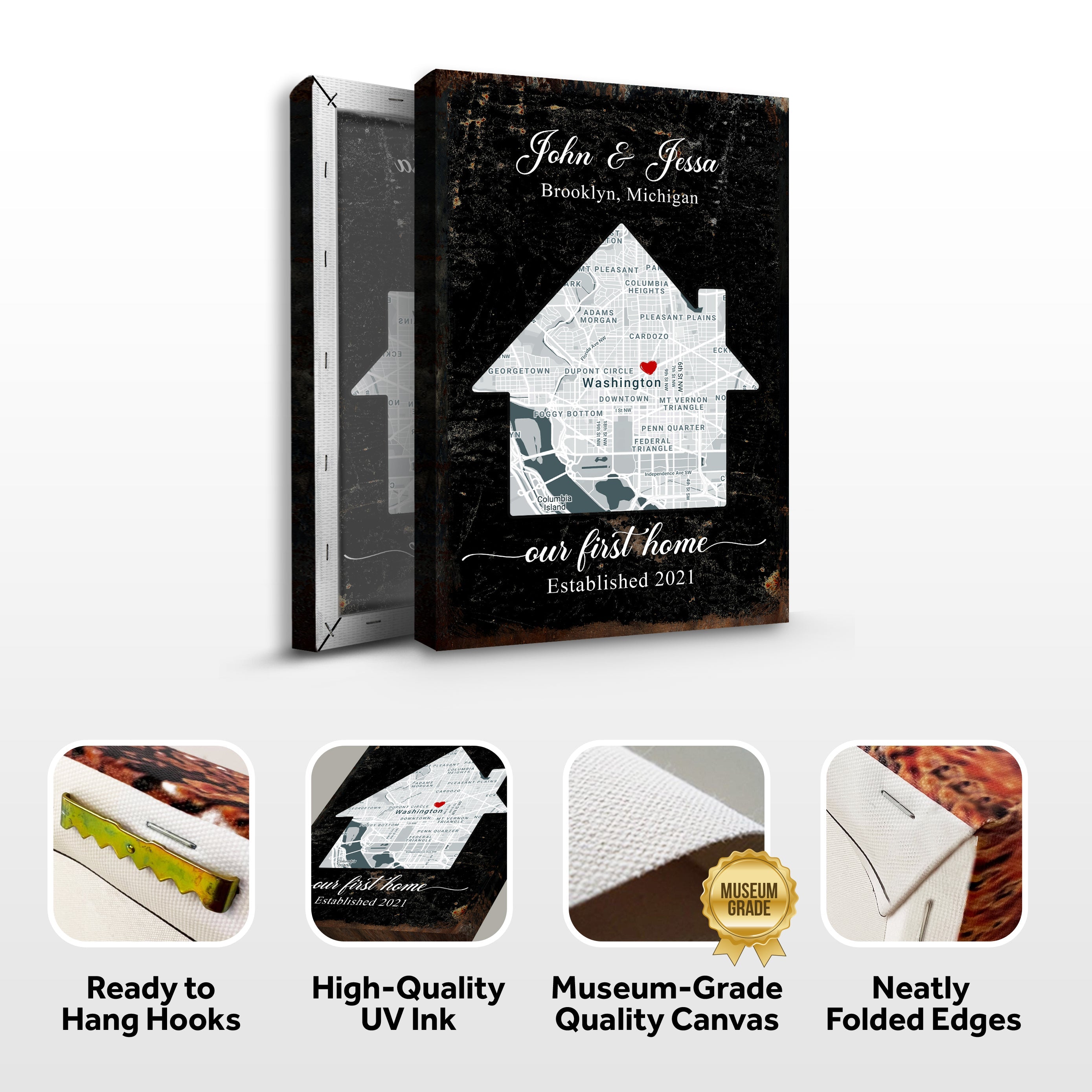 Home Map Sign on sale at MyriadMart