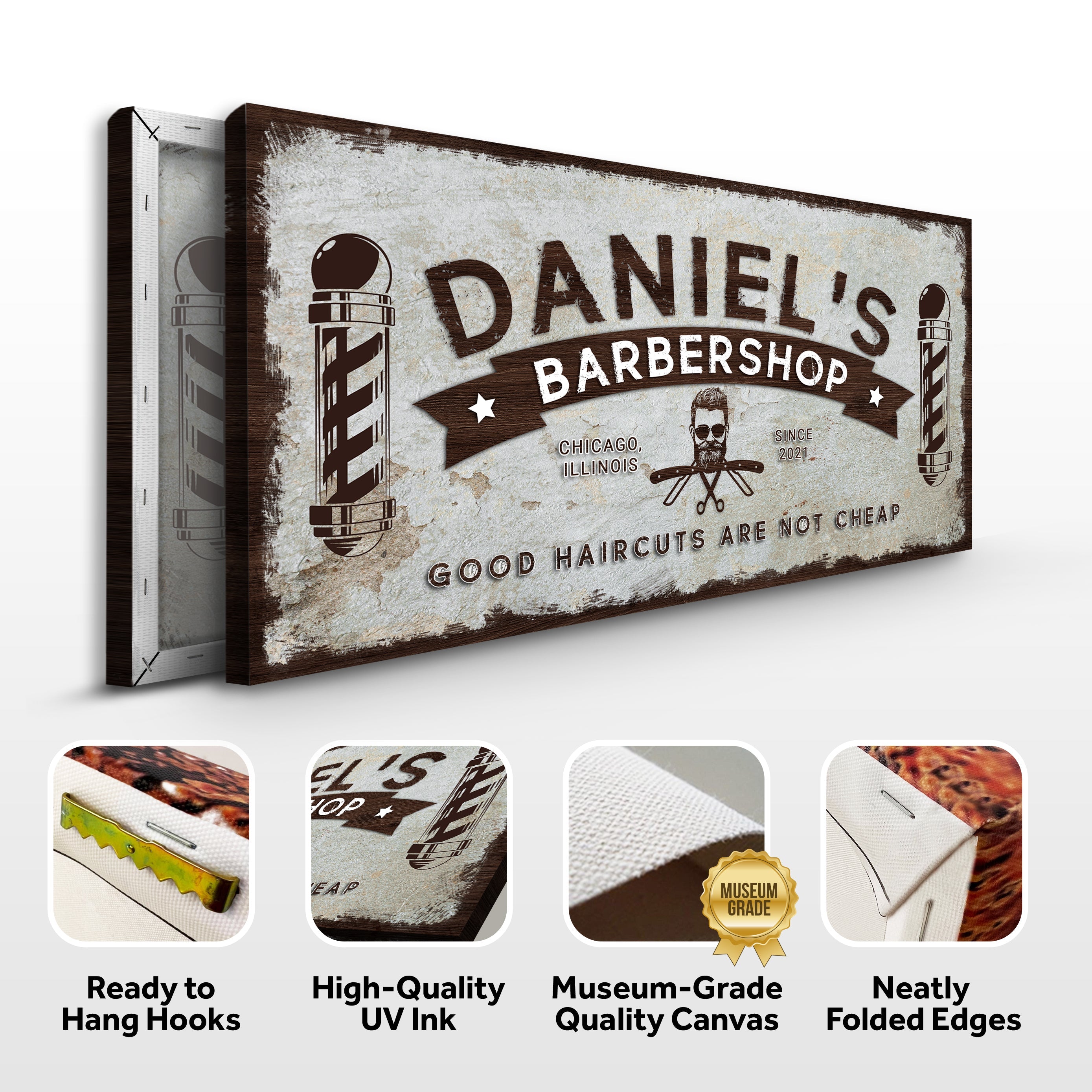 Barbershop Sign on sale at MyriadMart