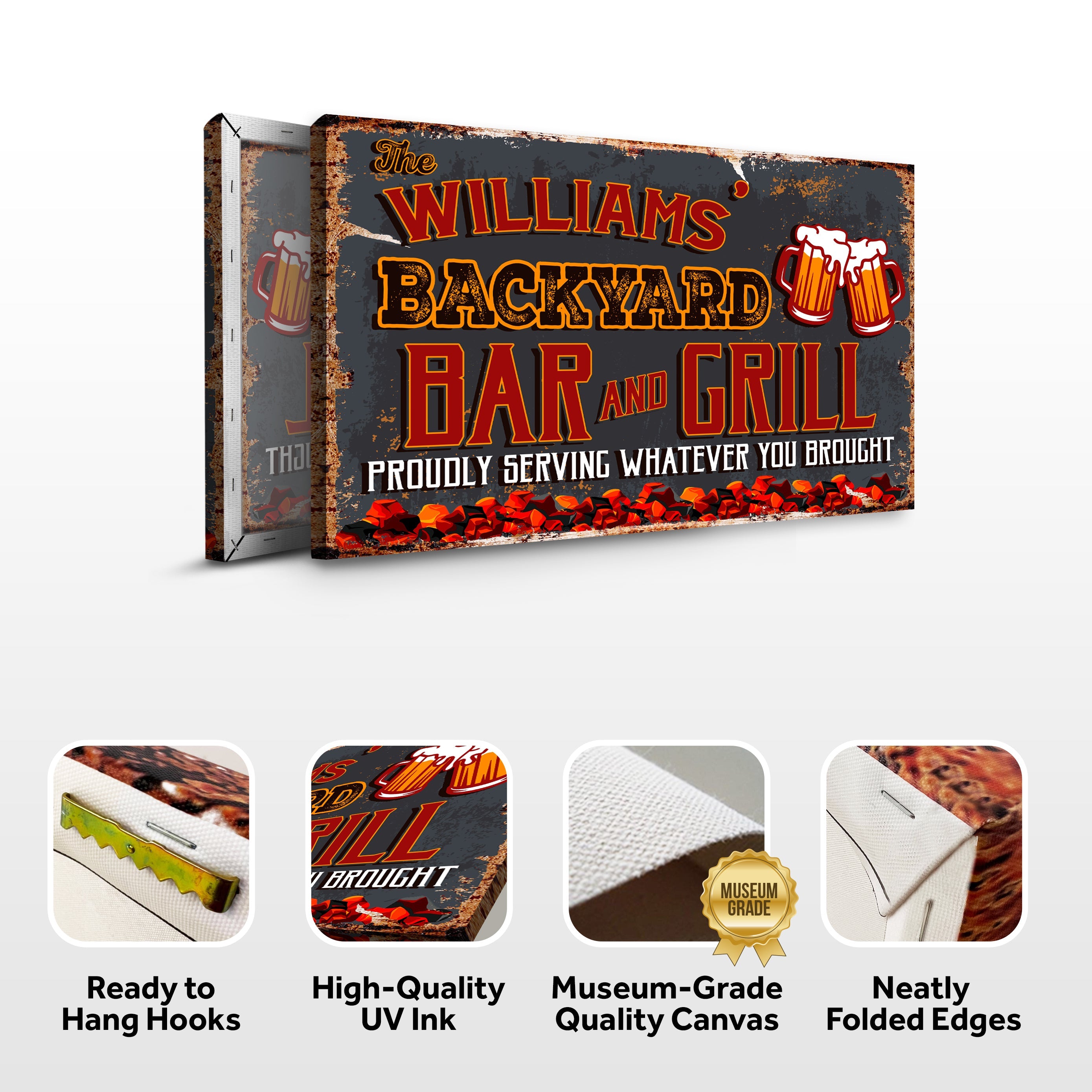 Backyard Bar And Grill Sign VII on sale at MyriadMart
