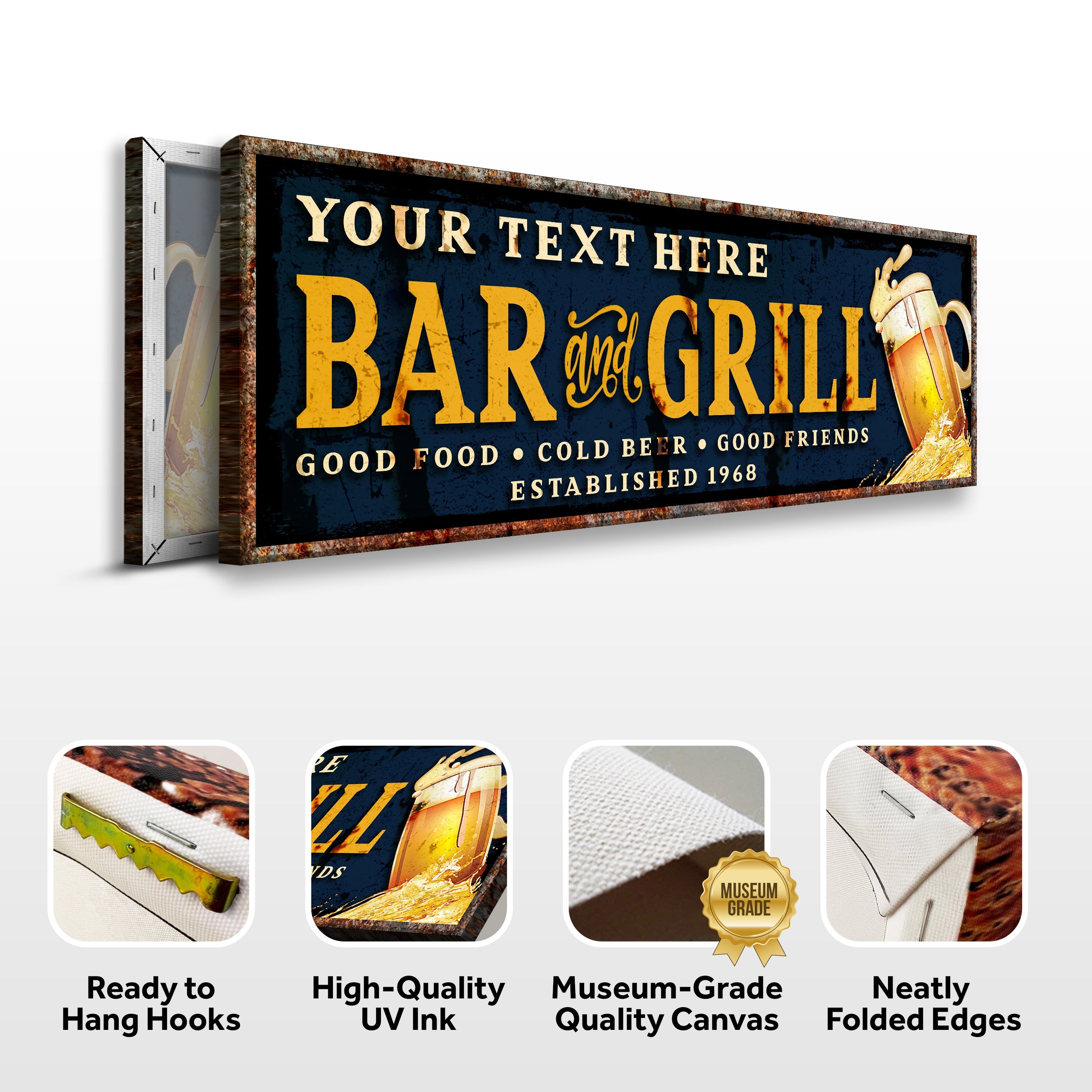 Bar And Grill Sign VI on sale at MyriadMart