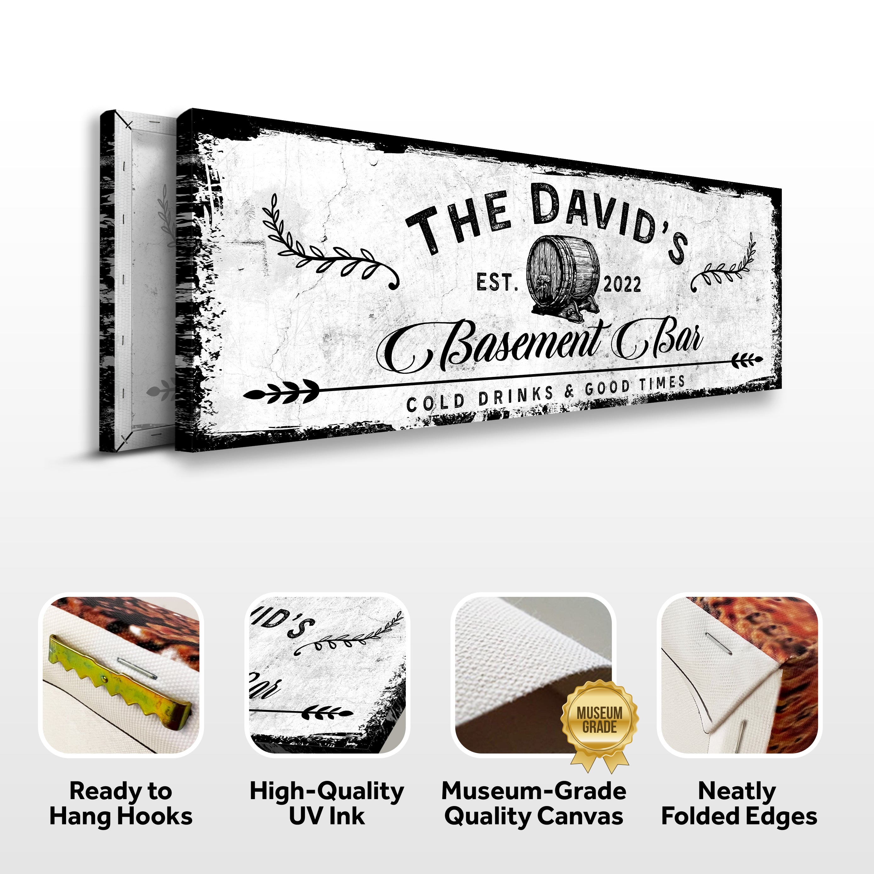 Basement Bar Barrel Sign on sale at MyriadMart