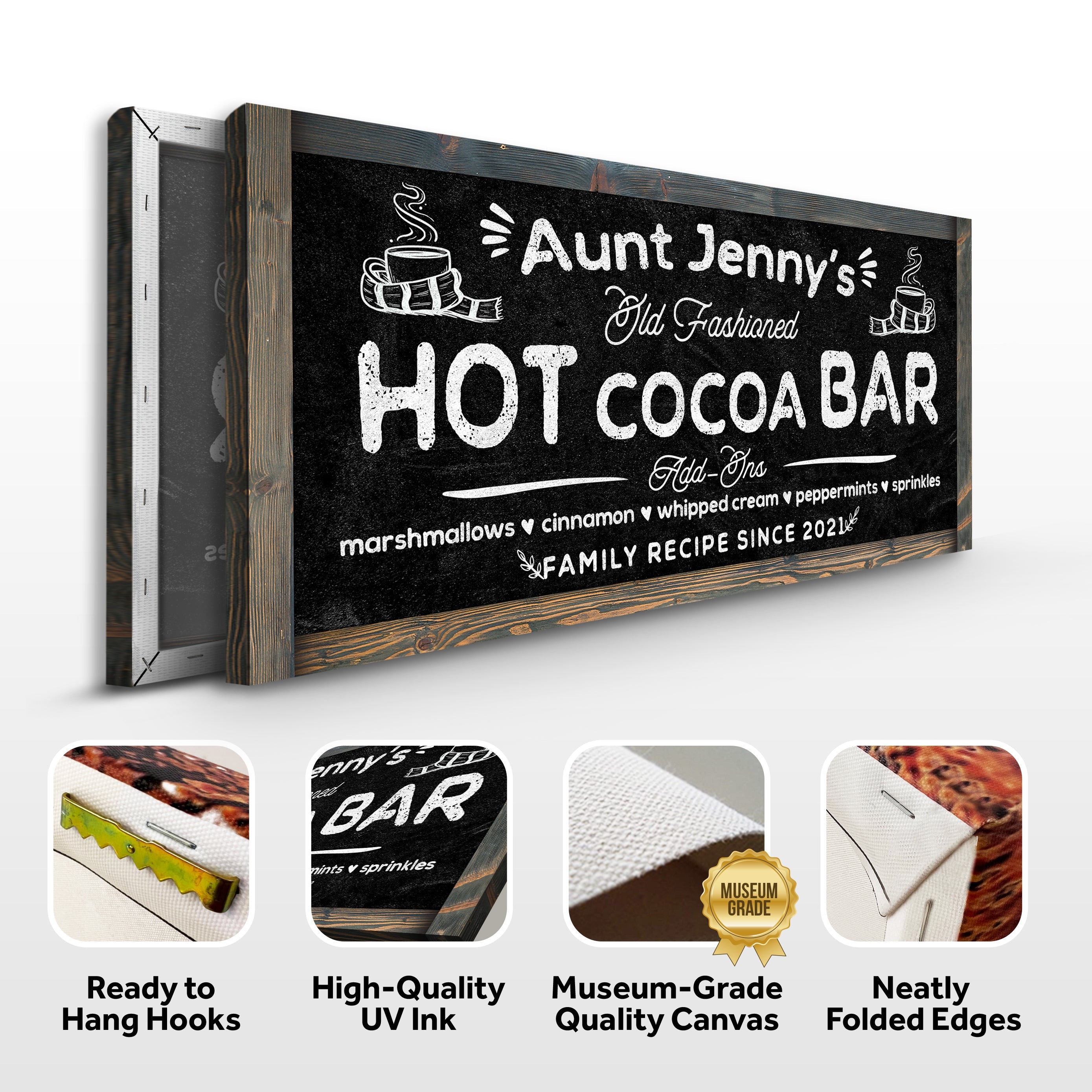 Family Recipe Old Fashioned Hot Cocoa Sign II on sale at MyriadMart