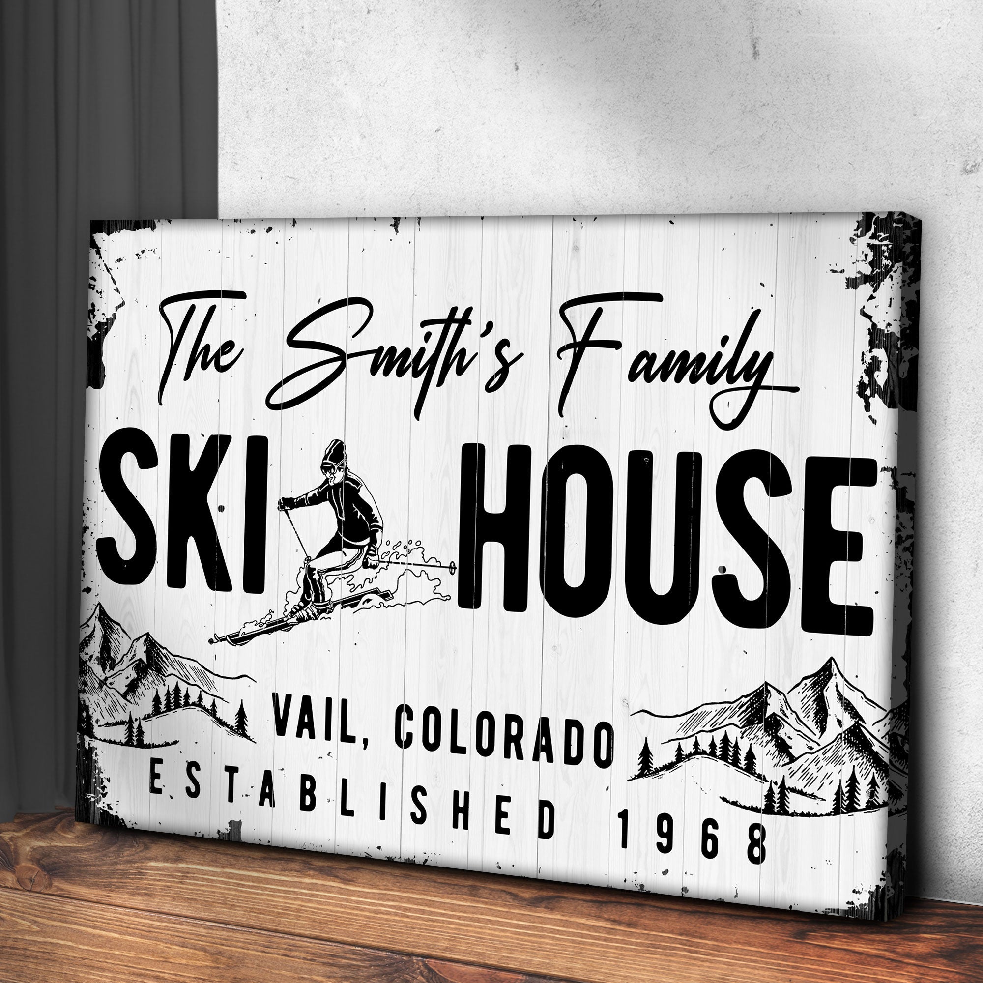Ski House Sign on sale at MyriadMart