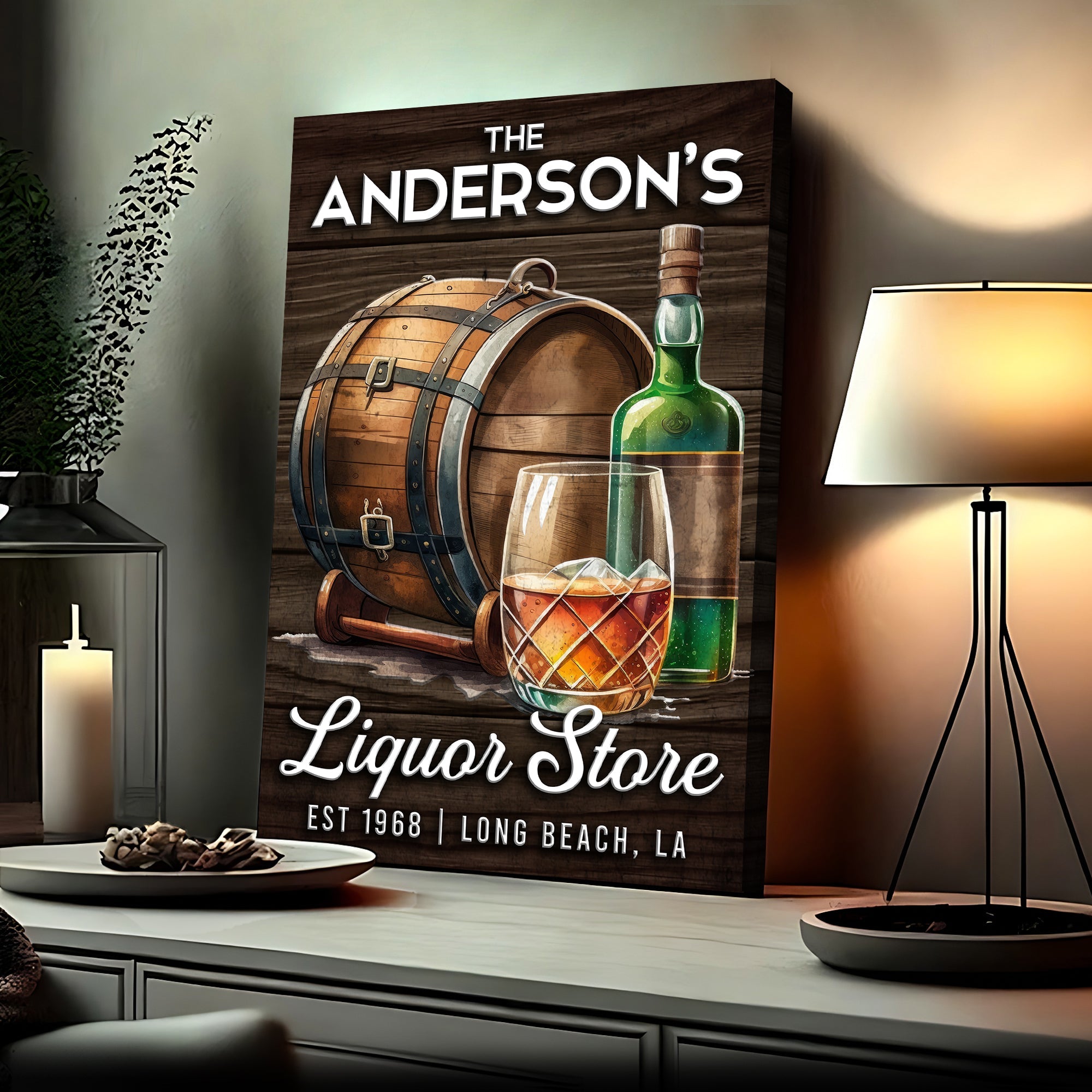 Liquor Store Sign V | Customizable Canvas on sale at MyriadMart