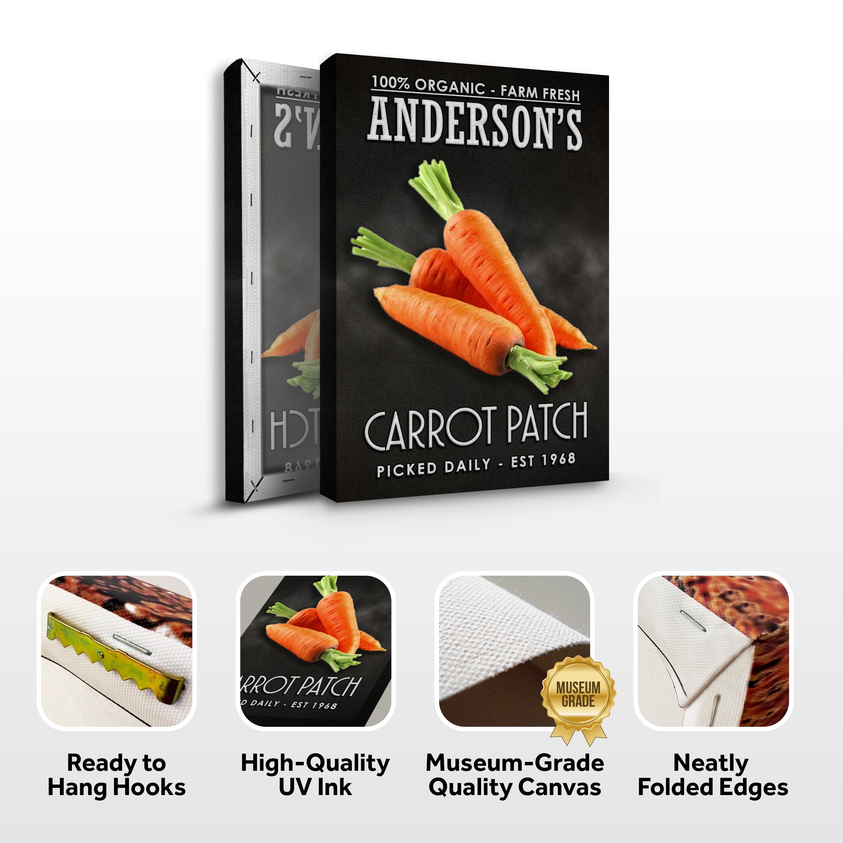 100% Organic Carrot Patch Sign on sale at MyriadMart