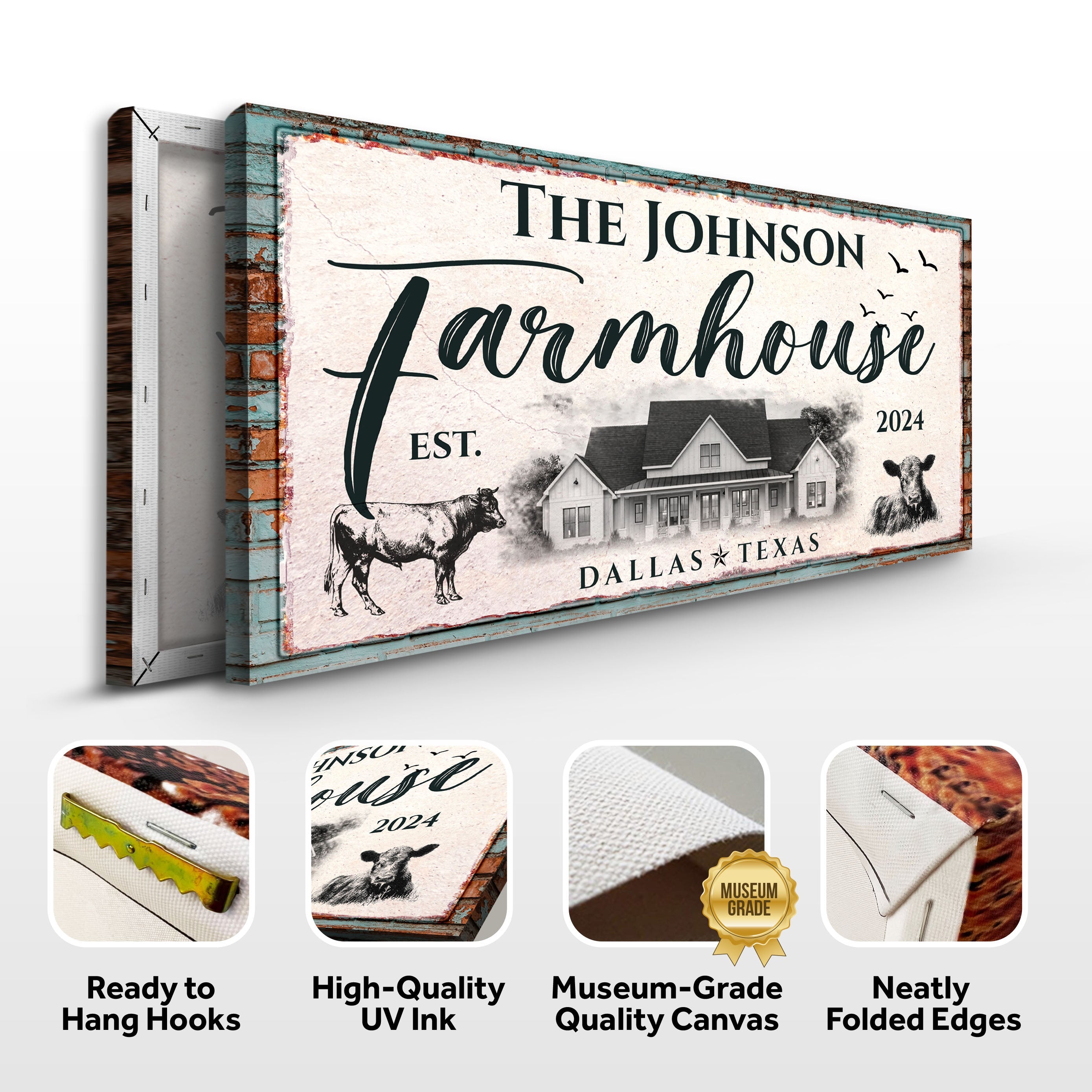 Custom Farmhouse Sign II on sale at MyriadMart