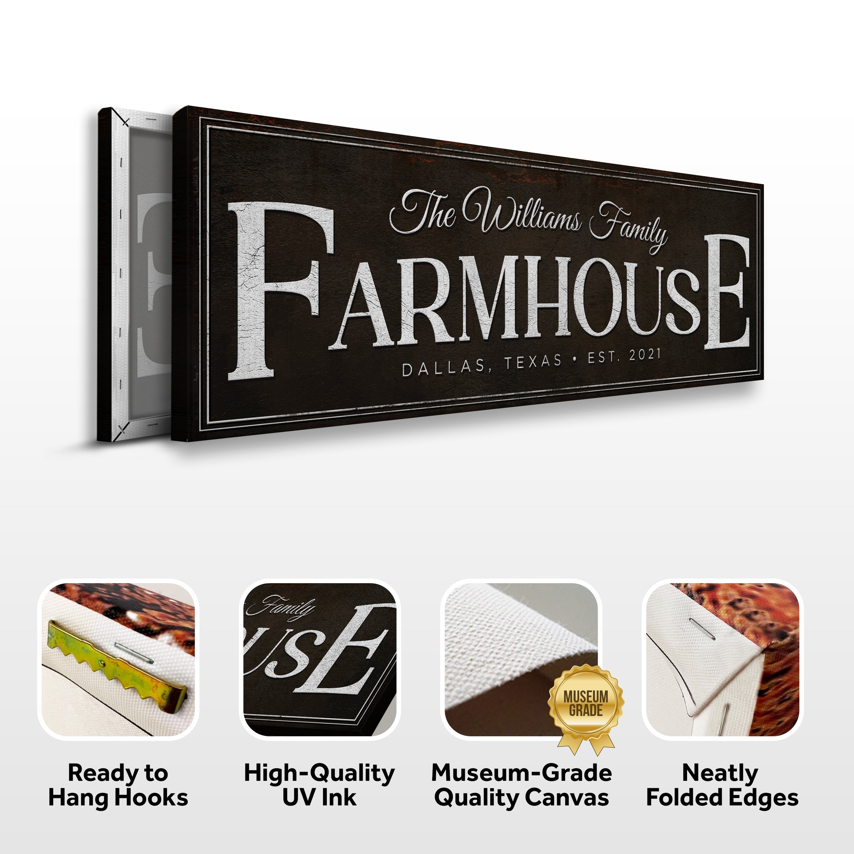 Custom Vintage Rust Farmhouse Sign III on sale at MyriadMart