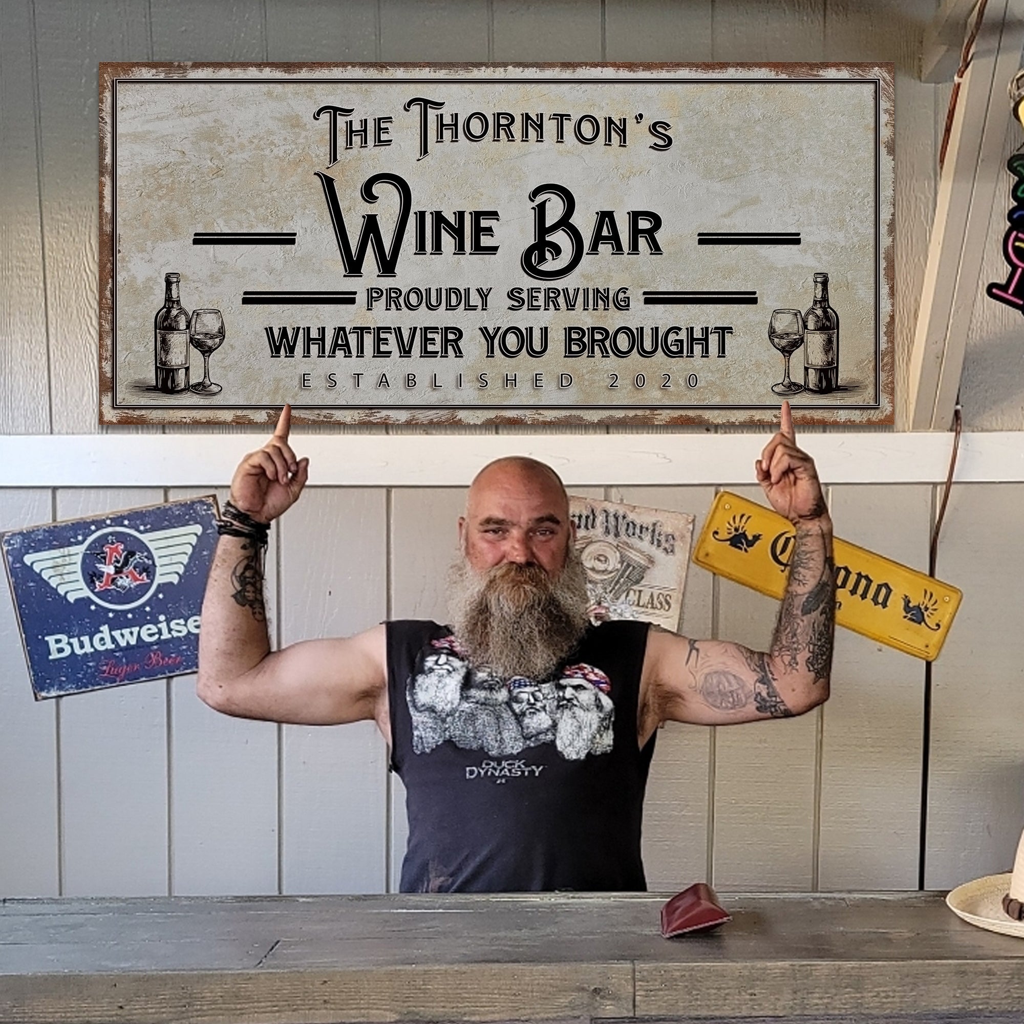 Personalized Wine Bar Sign II on sale at MyriadMart