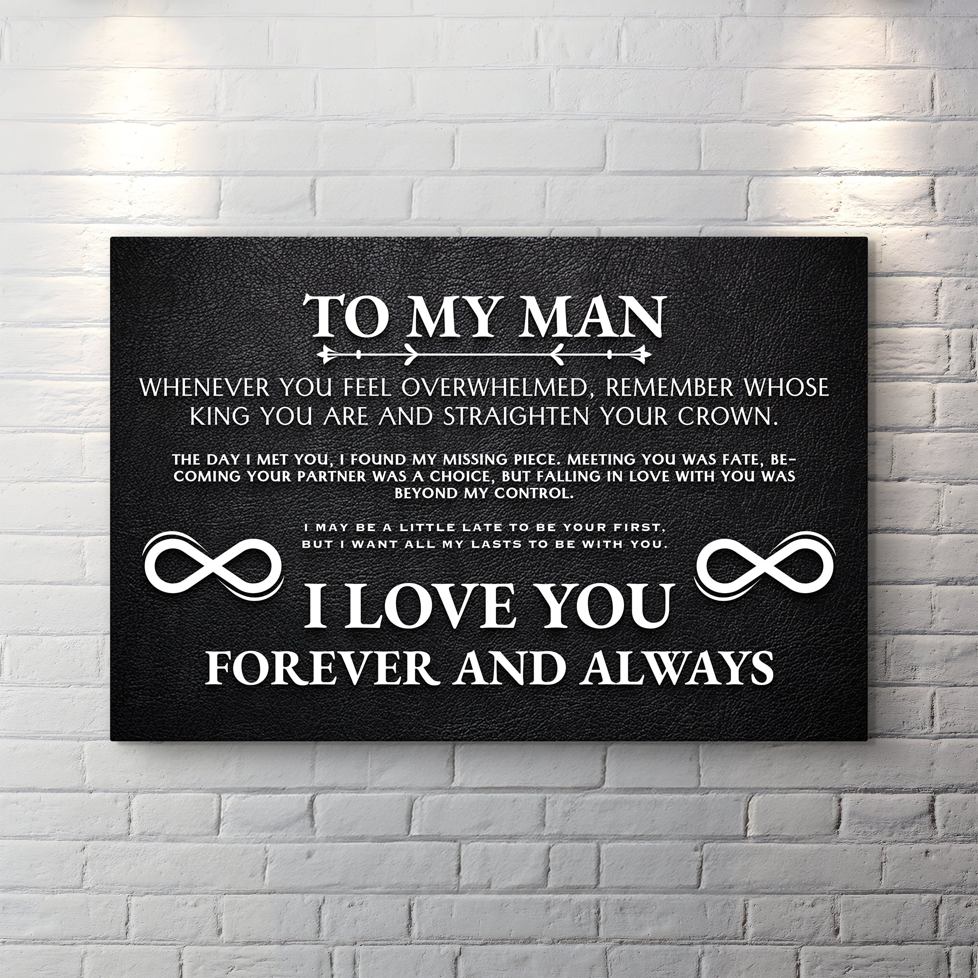 To My Man Father's Day Gift Sign II on sale at MyriadMart