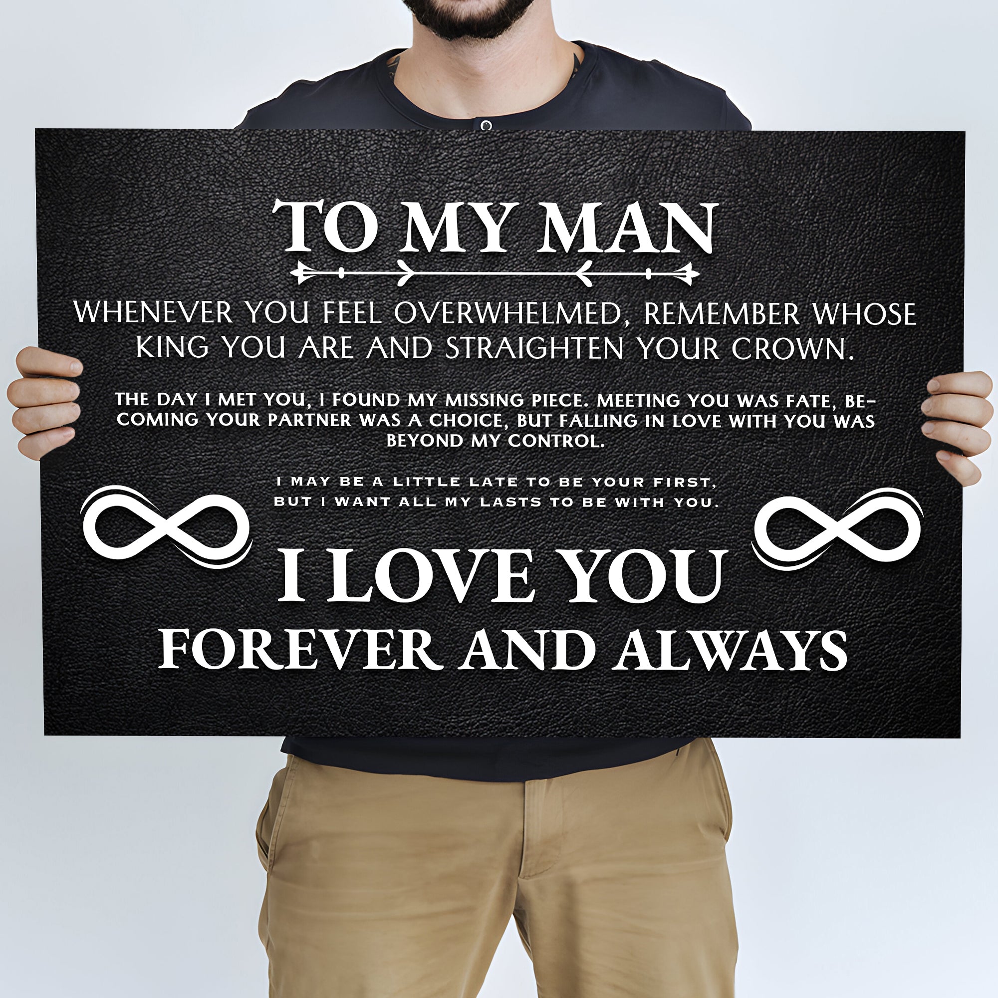 To My Man Father's Day Gift Sign II on sale at MyriadMart