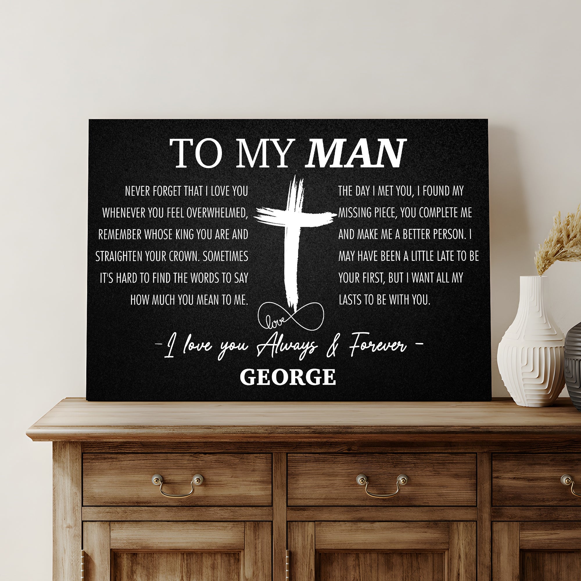 To My Man Father's Day Gift Sign on sale at MyriadMart