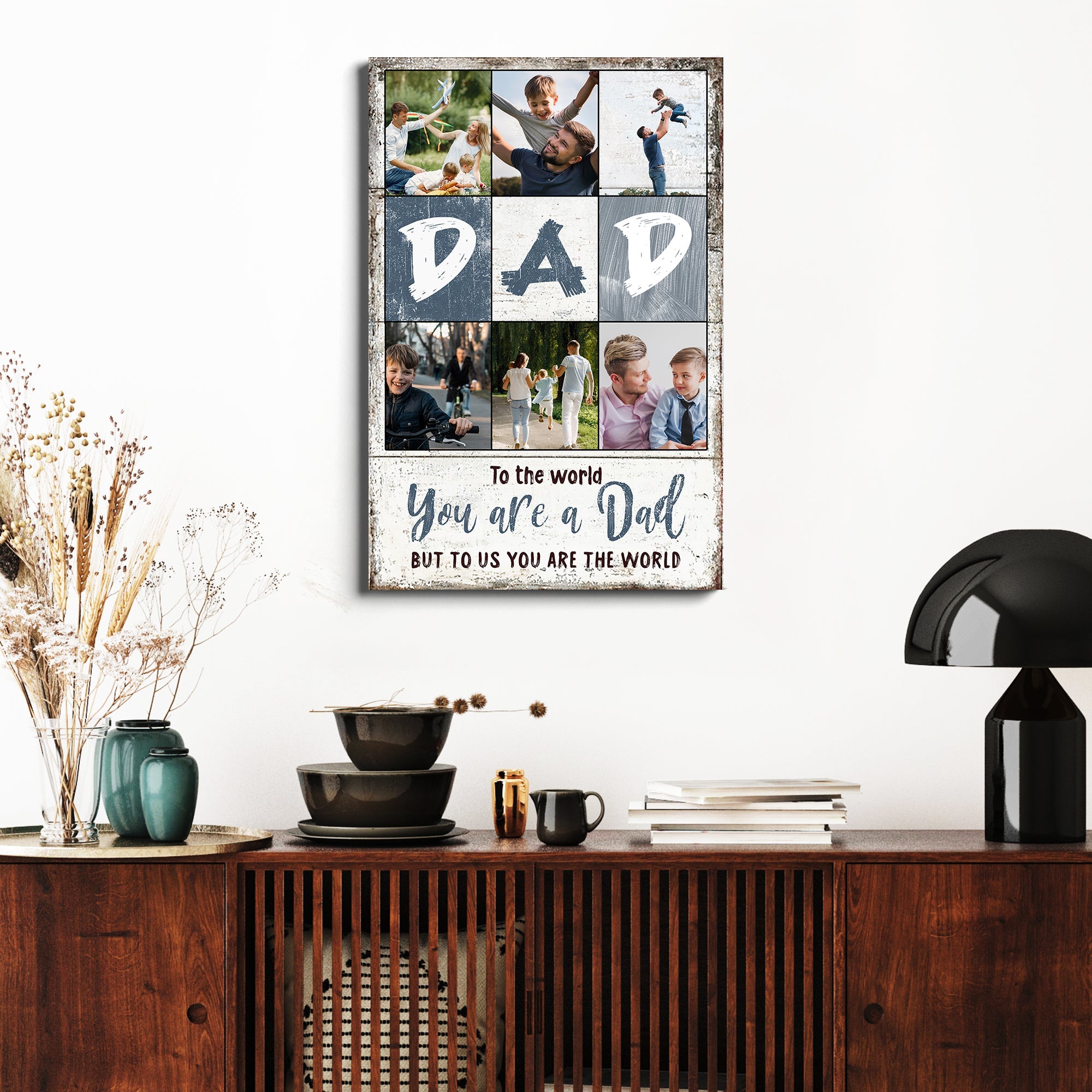 To Us You Are The World Father's Day Gift Sign on sale at MyriadMart