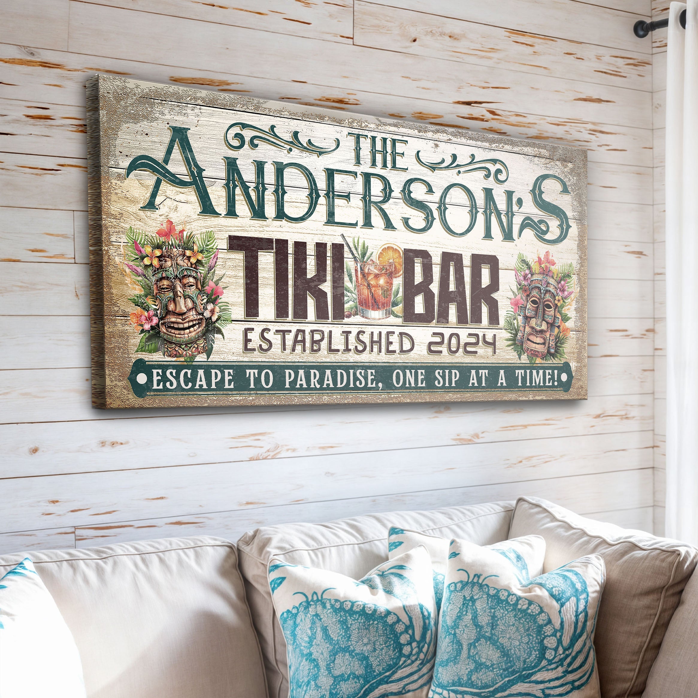Personalized Tiki Bar Sign III on sale at MyriadMart