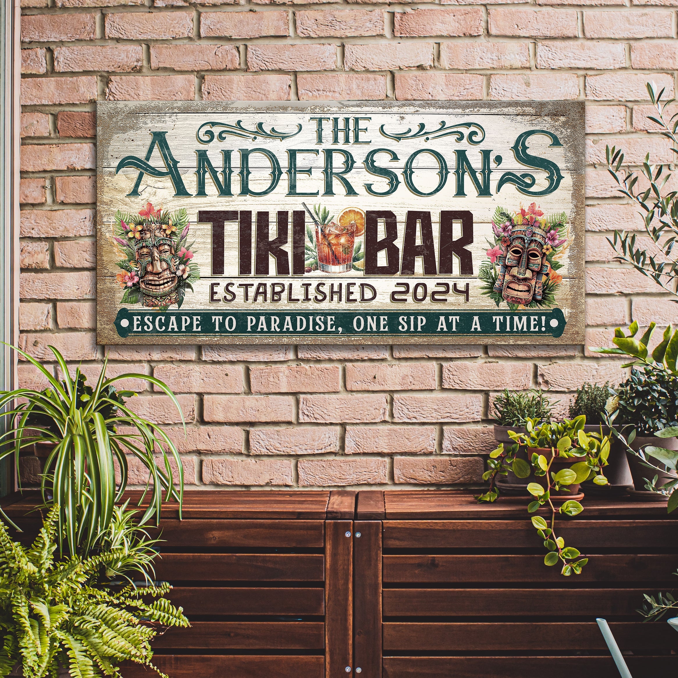 Personalized Tiki Bar Sign III on sale at MyriadMart