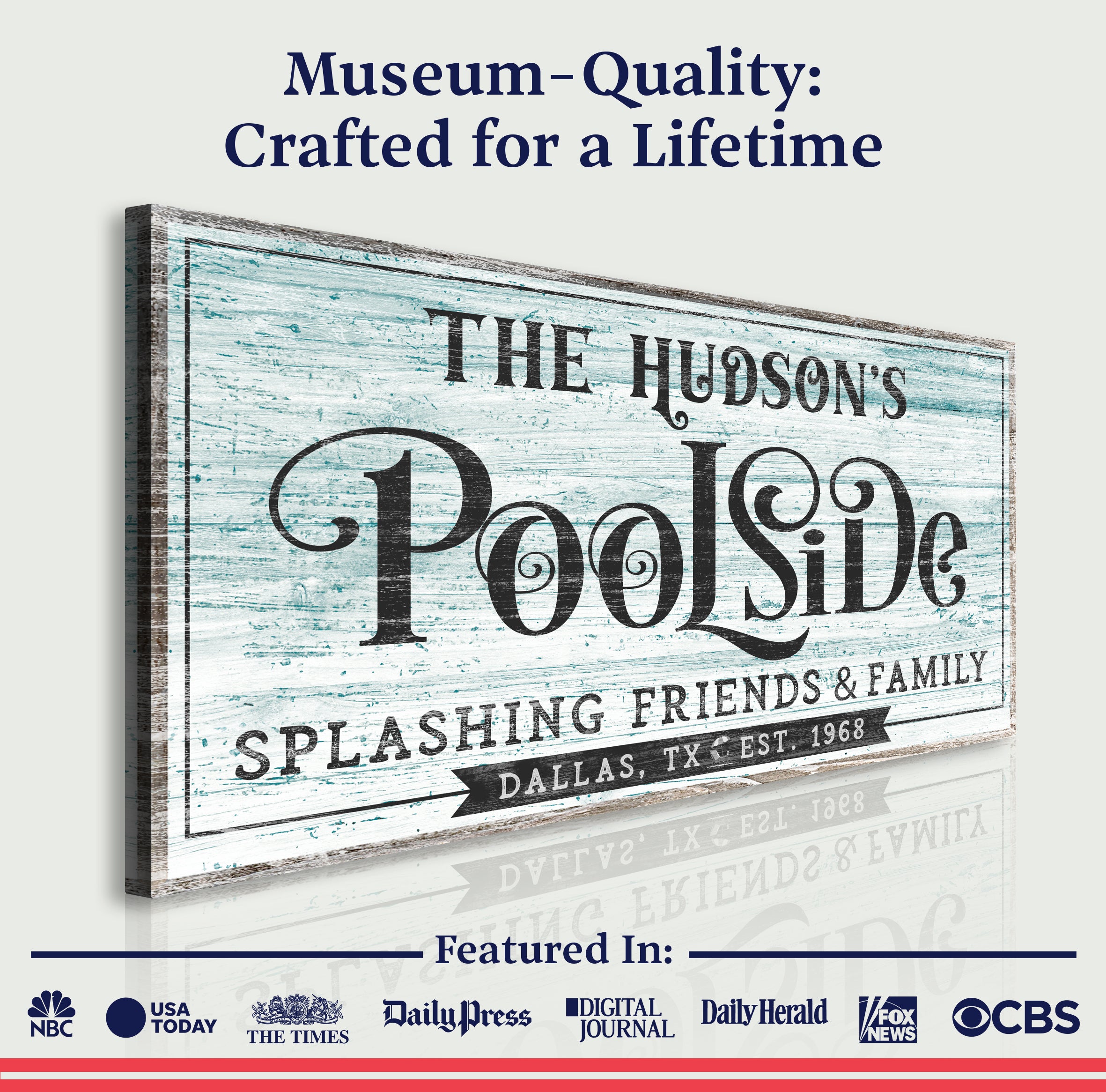 Personalized Poolside Sign on sale at MyriadMart
