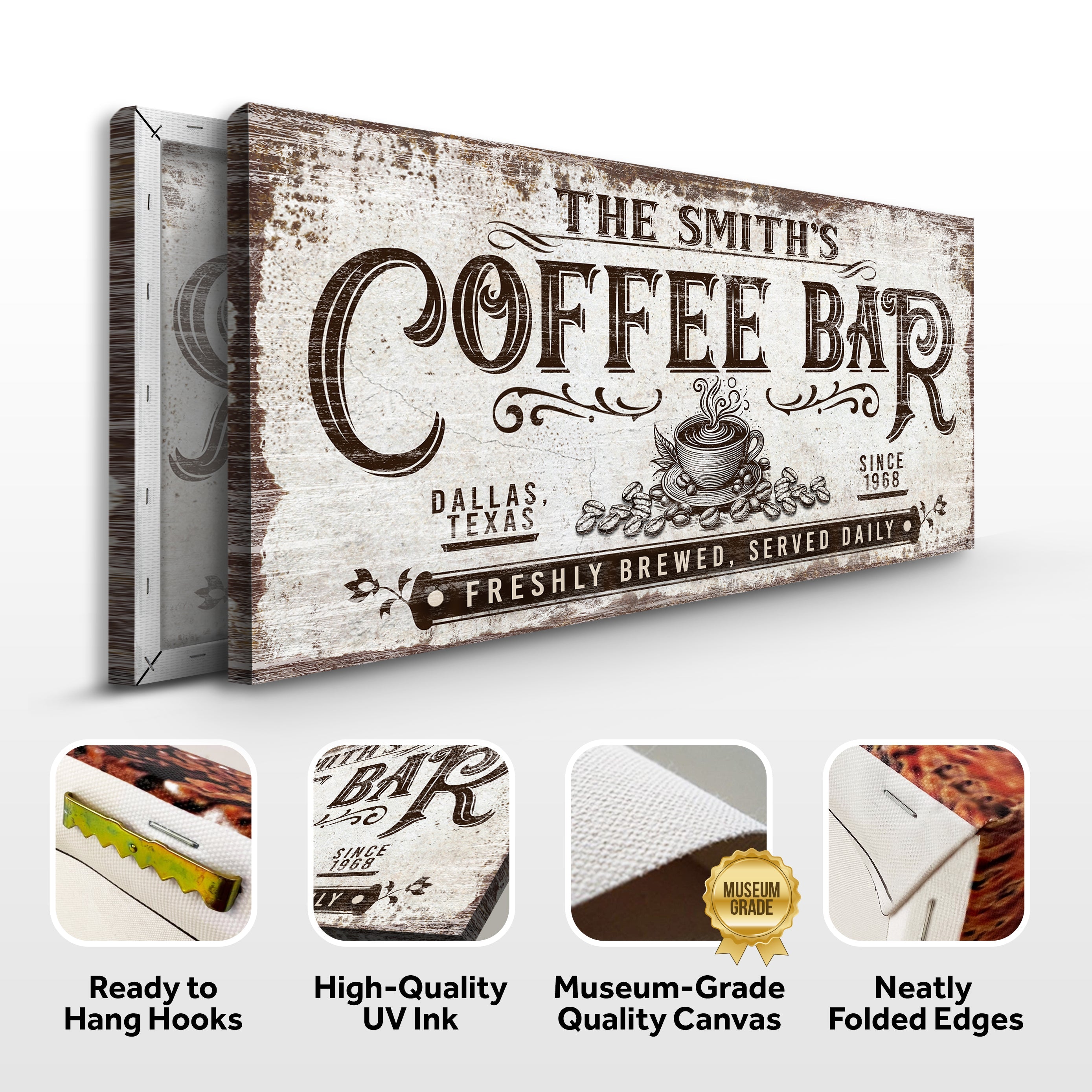 Personalized Coffee Bar Sign III on sale at MyriadMart