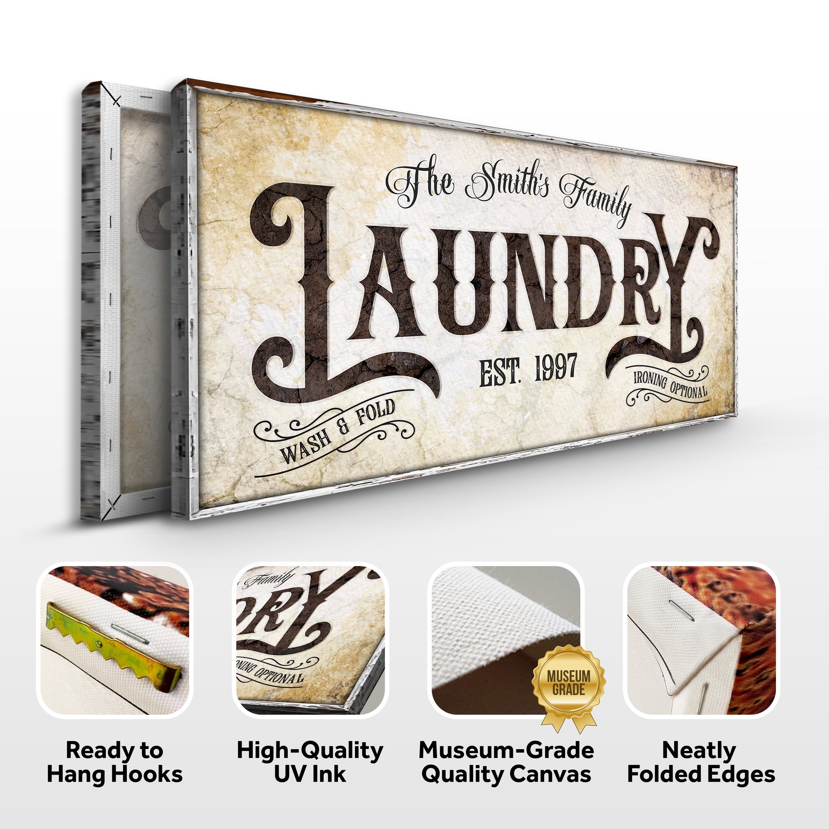 Family Laundry Sign II on sale at MyriadMart