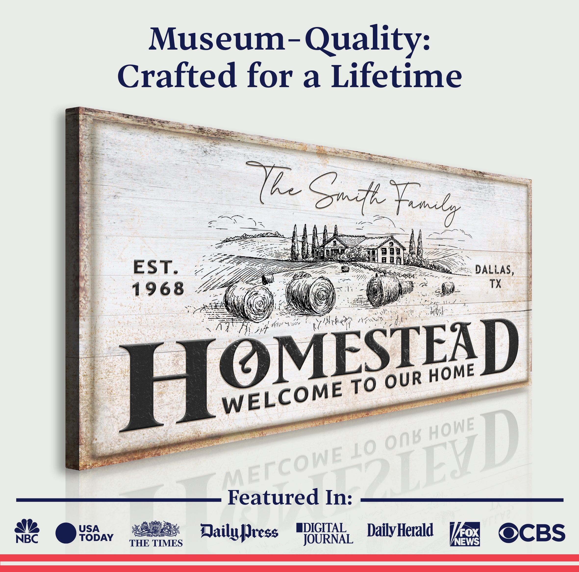 Vintage Homestead Sign IV on sale at MyriadMart
