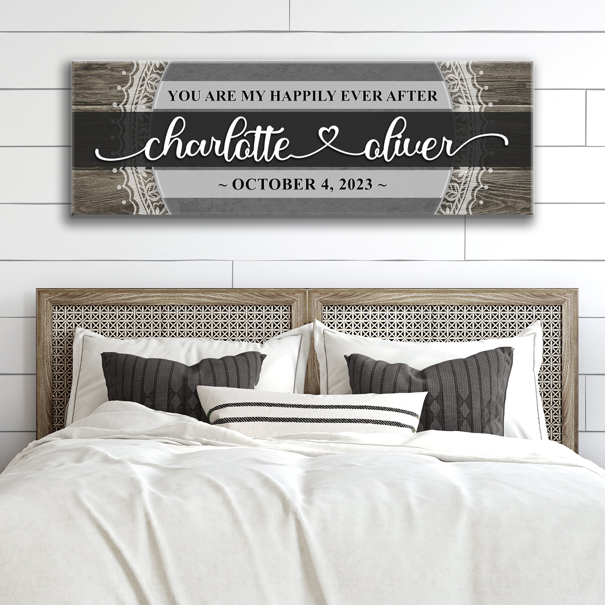 Personalized Happily Ever After Couple Sign VI on sale at MyriadMart
