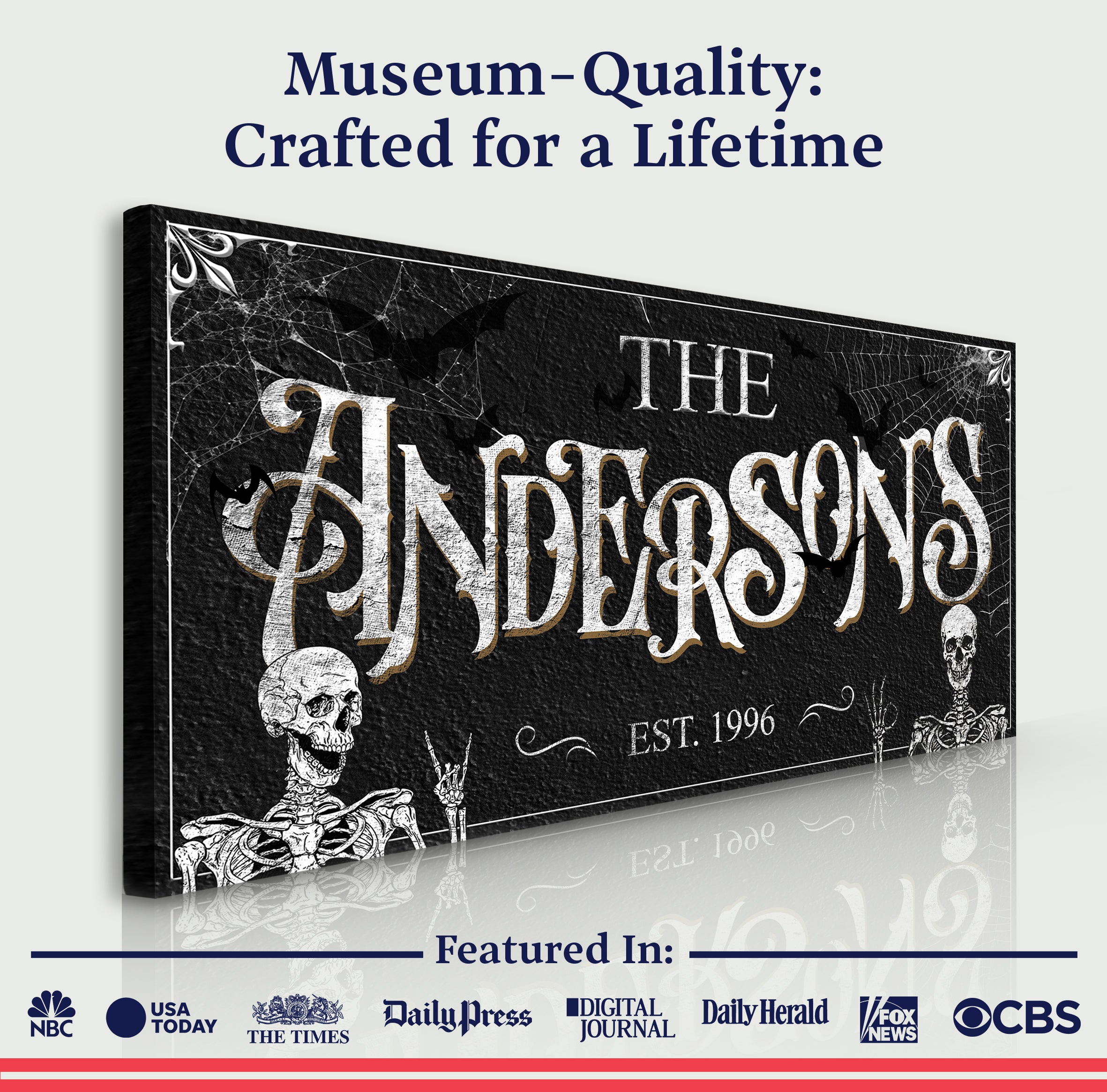 Personalized Gothic Sign V on sale at MyriadMart