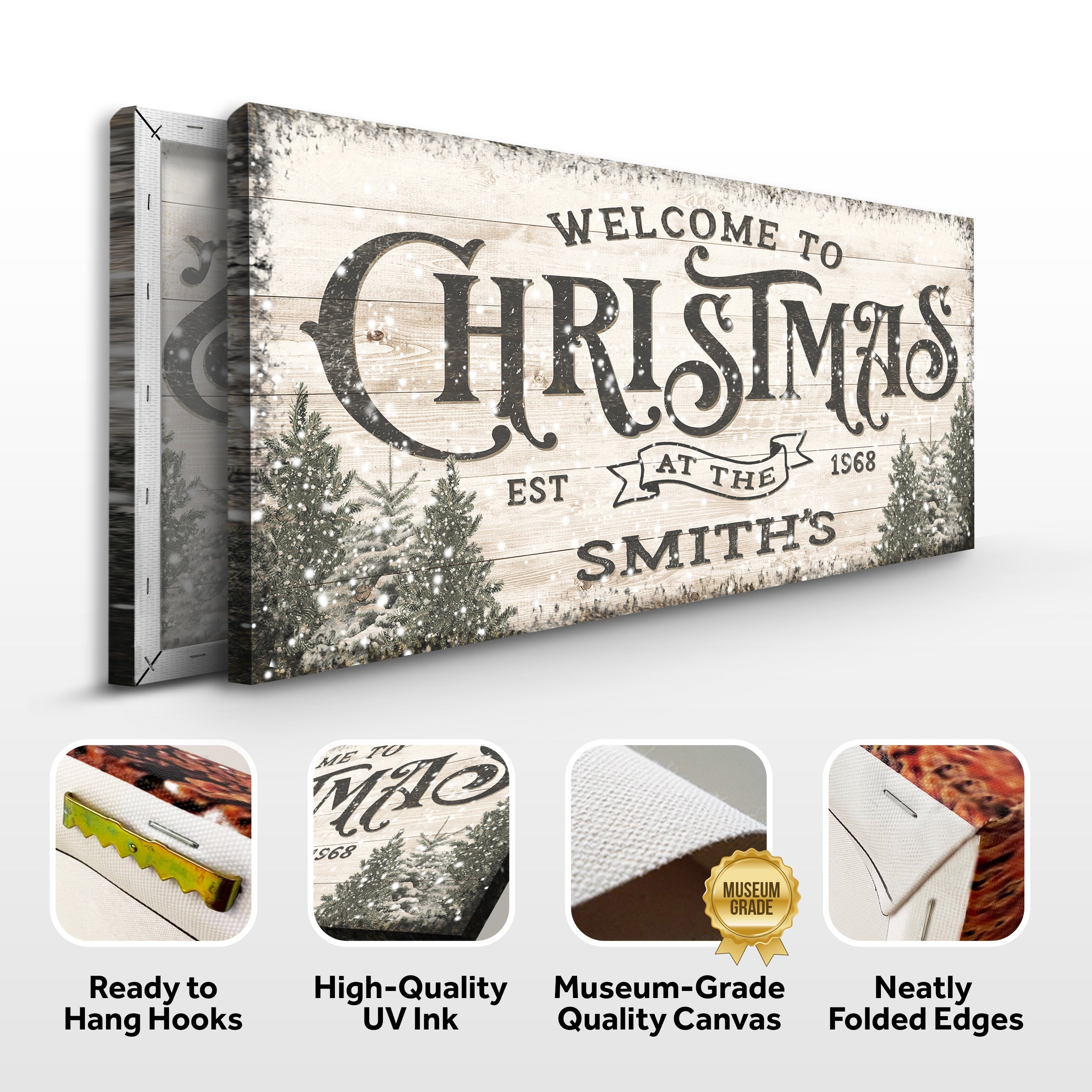 Family Welcome To Christmas Sign III on sale at MyriadMart