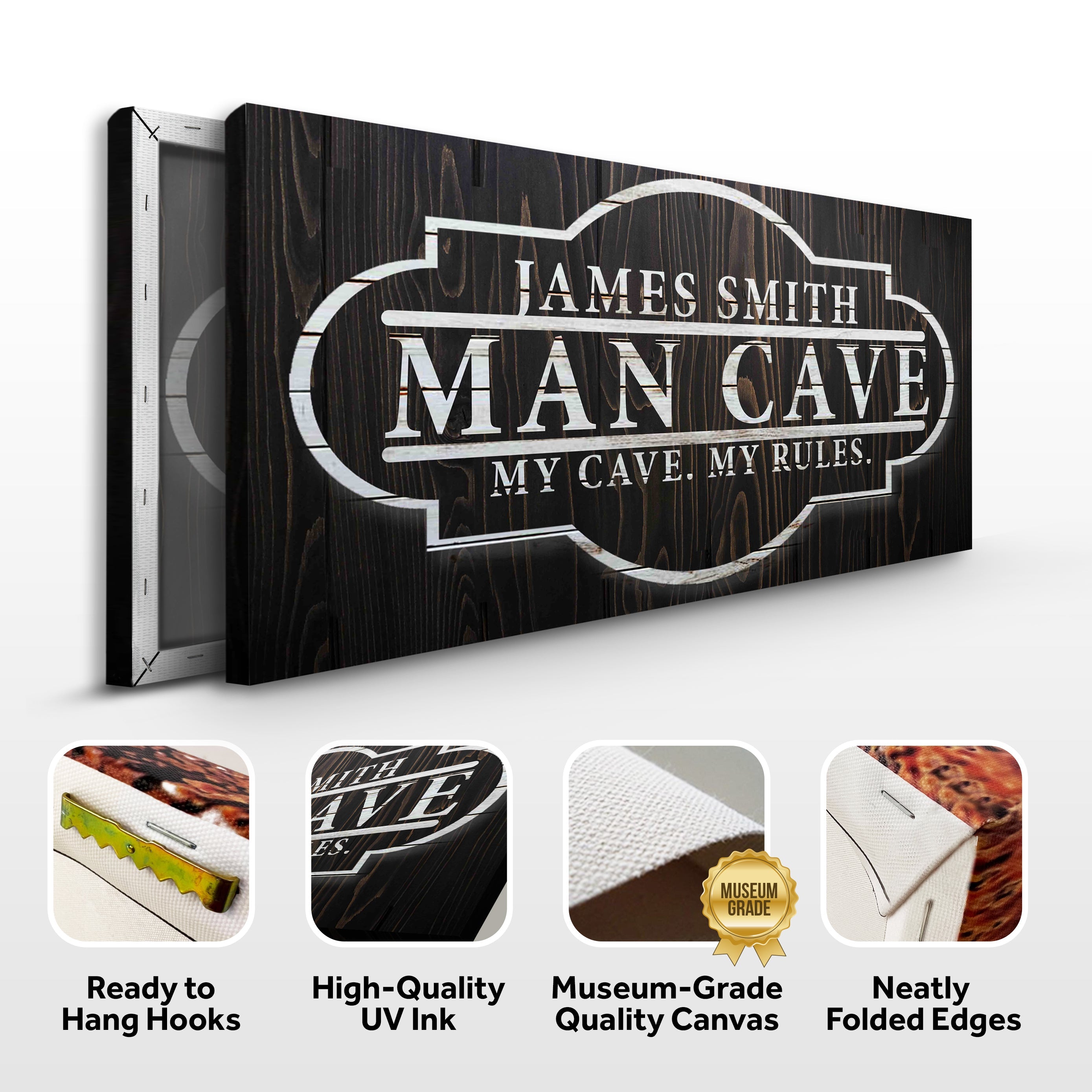 My Cave My Rules Sign on sale at MyriadMart