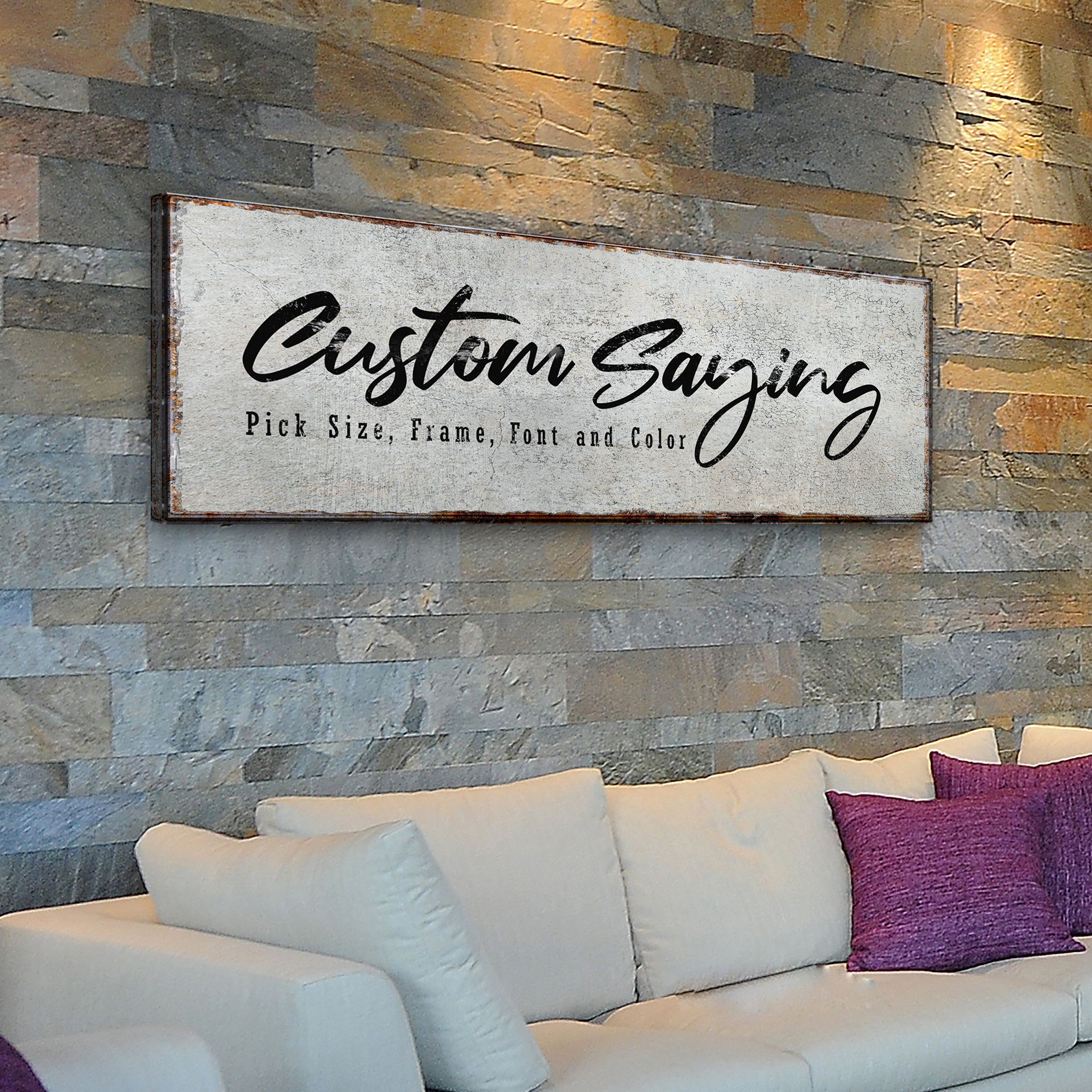 Custom Saying Sign on sale at MyriadMart